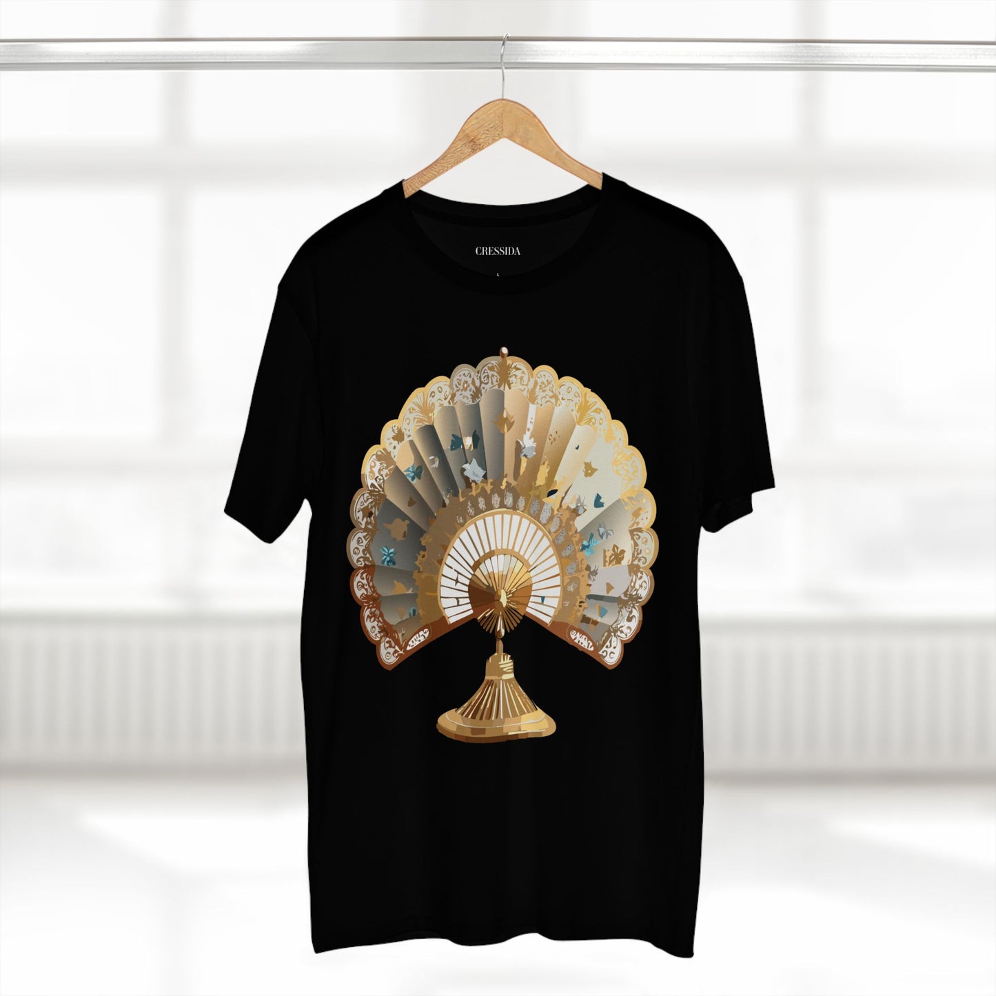 Fan shirt, Shirt with Fan, Tee Shirt with Antique Fan