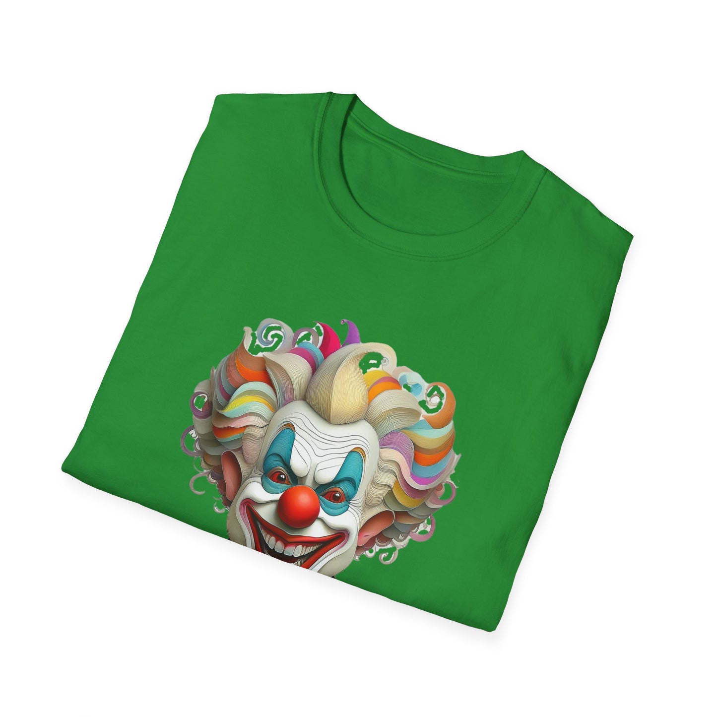 Clown Shirt, T Shirt with Clown, Funny Man Shirt, Tee Shirt with Funny Man, Circus Shirt, Shirt with Circus, Scary Man Shirt, Shirt with Scary Man