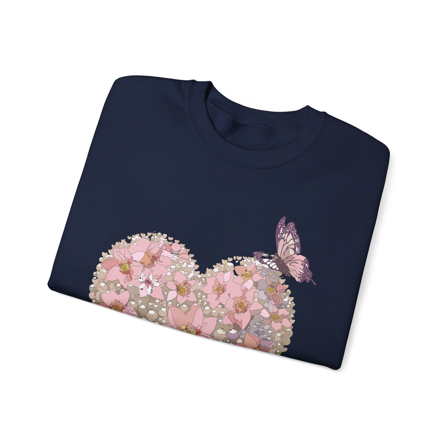 Floral Heart Sweatshirt, Floral Love Sweatshirt, Valentine's Day Sweatshirt, Heart Floral Sweatshirt