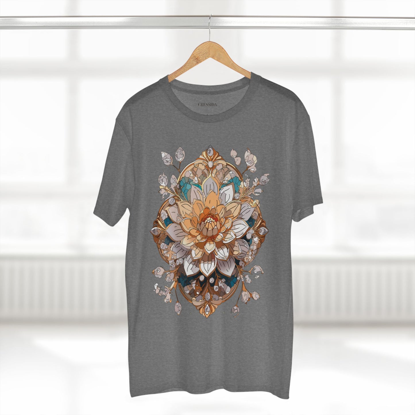 Floral Shirt, Shirt with Flower, Tee Shirt with Antique Flower