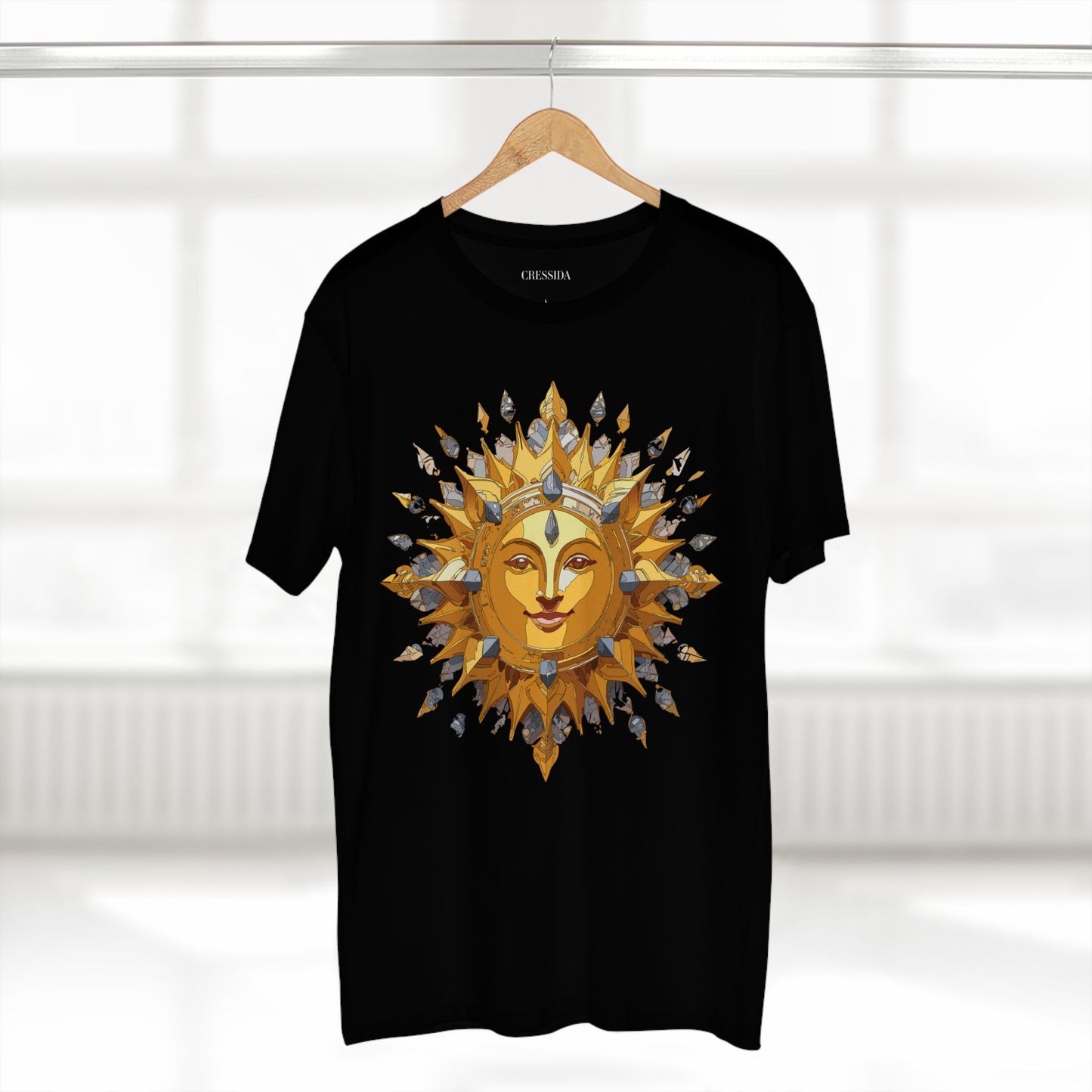Sun Shirt, Shirt with Sun, Tee Shirt with Gold Sun