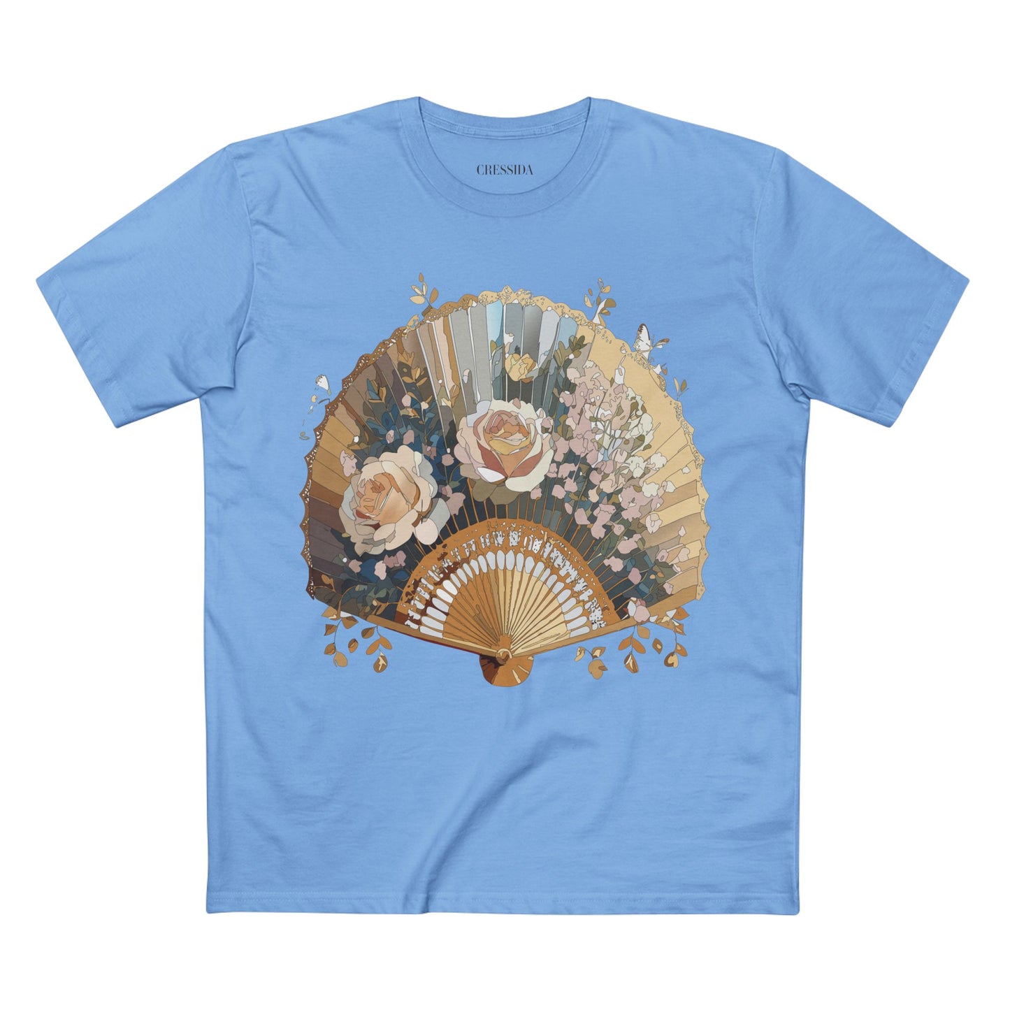 Fan shirt, Shirt with Fan, Tee Shirt with Antique Fan