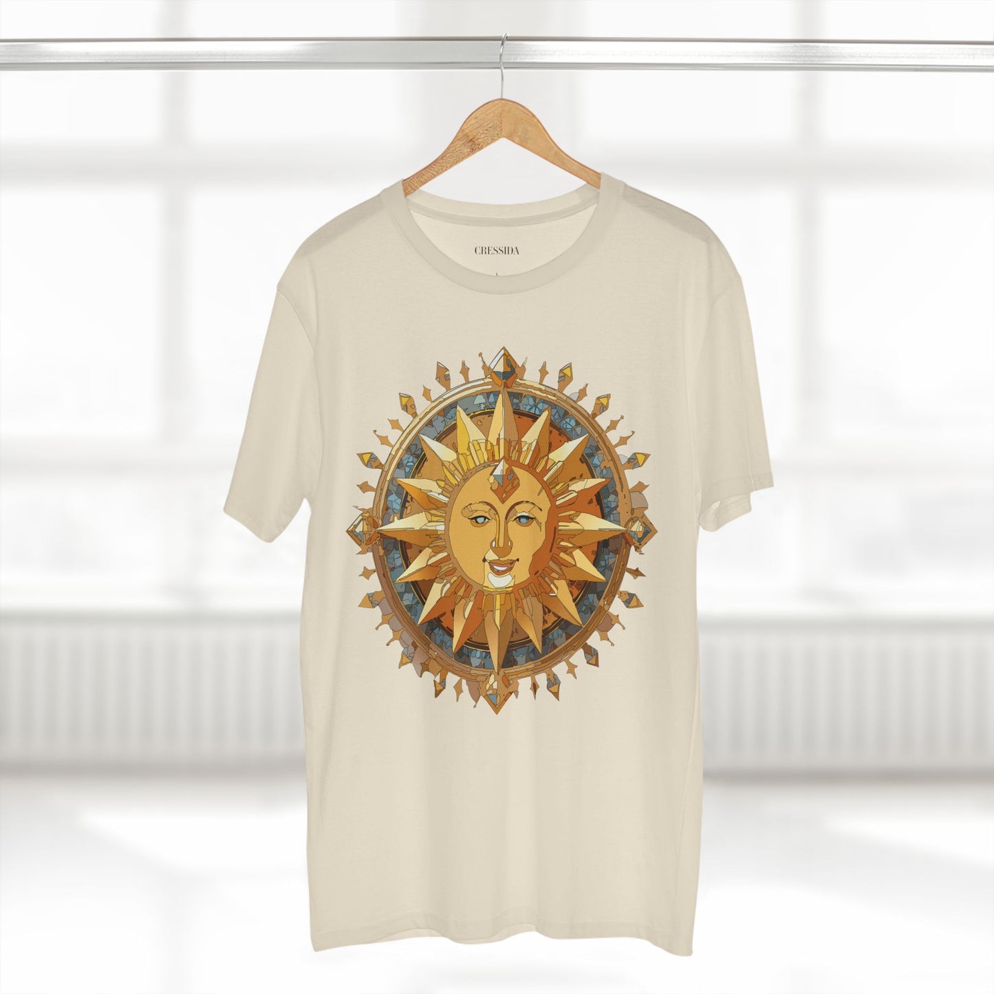 Sun Shirt, Shirt with Sun, Tee Shirt with Gold Sun