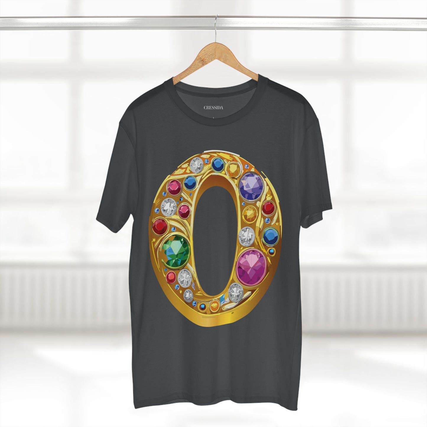 Letter Shirt, Shirt with Letters, Tee Shirt with Gold Letters