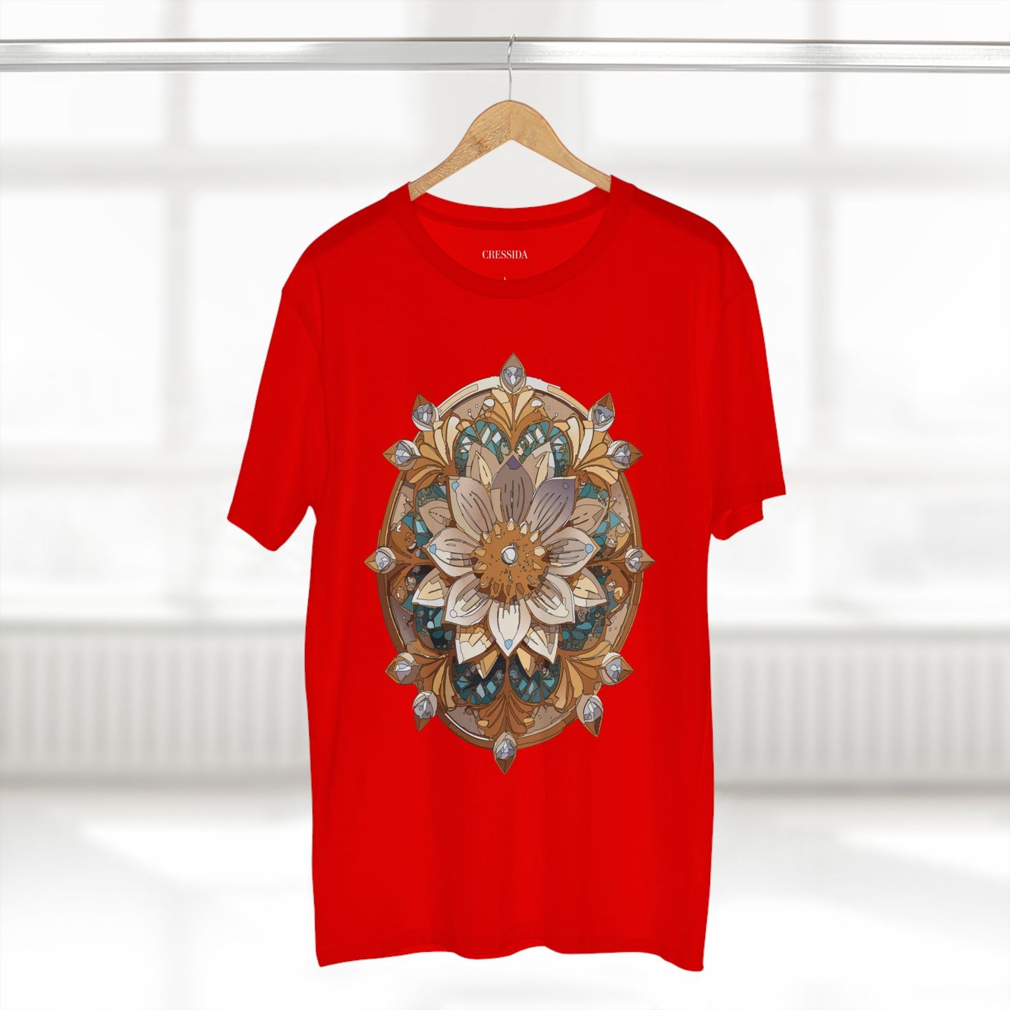 Floral Shirt, Shirt with Flower, Tee Shirt with Antique Flower