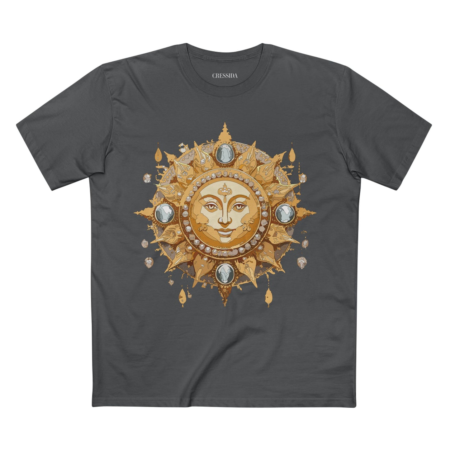Sun Shirt, Shirt with Sun, Tee Shirt with Gold Sun