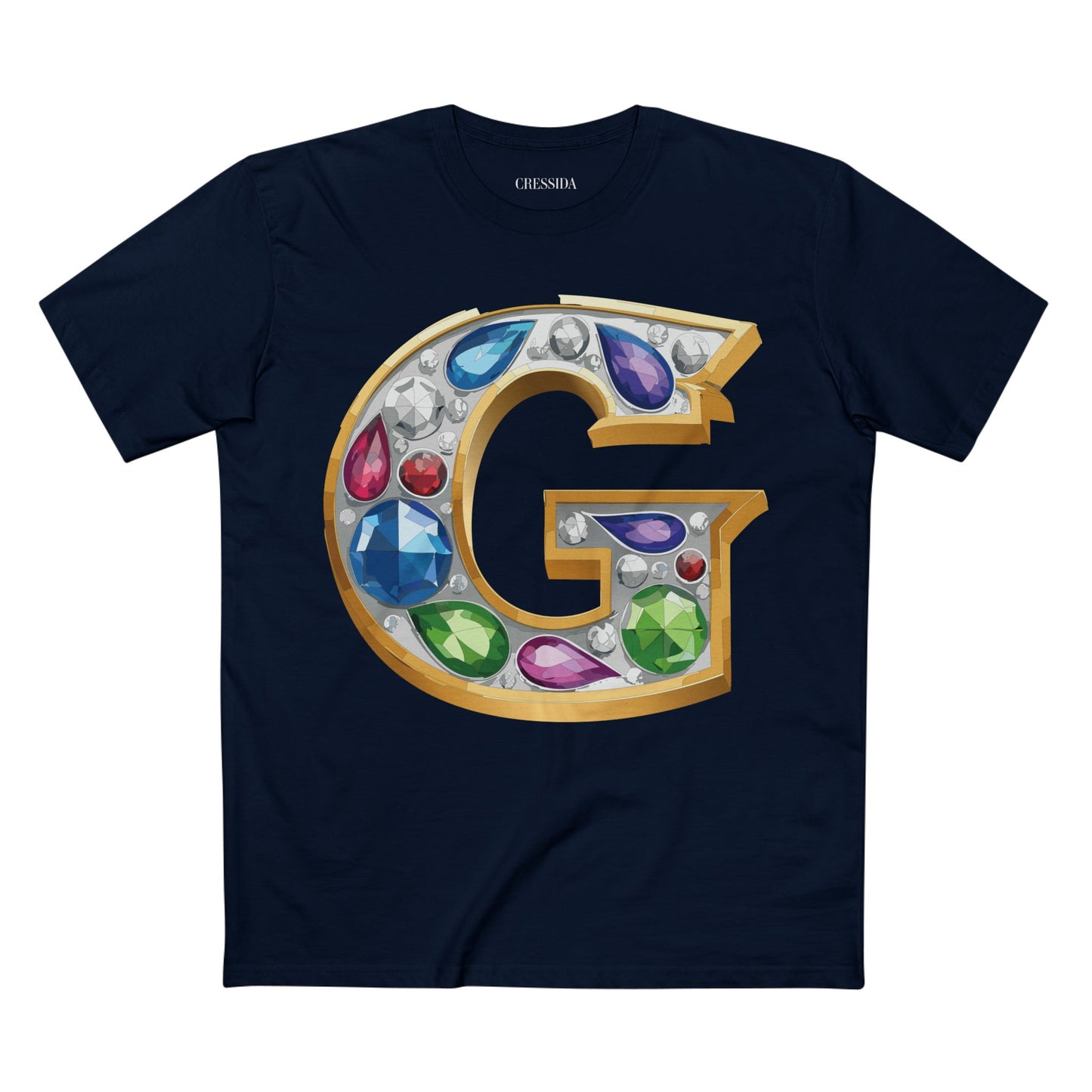 Letter Shirt, Shirt with Letters, Tee Shirt with Gold Letters