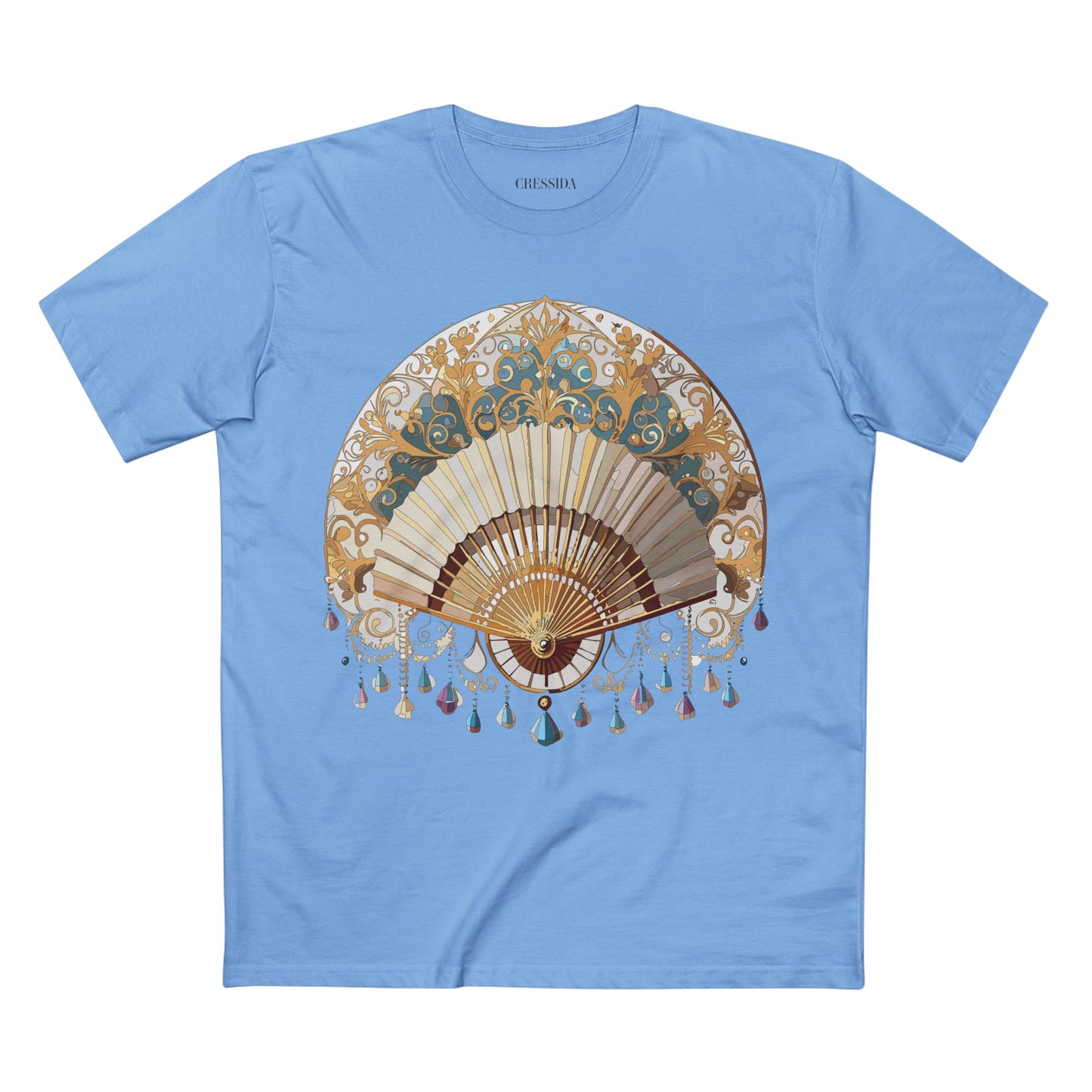 Fan shirt, Shirt with Fan, Tee Shirt with Antique Fan