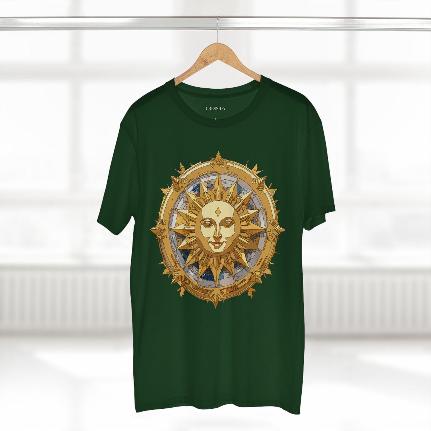 Sun Shirt, Shirt with Sun, Tee Shirt with Gold Sun