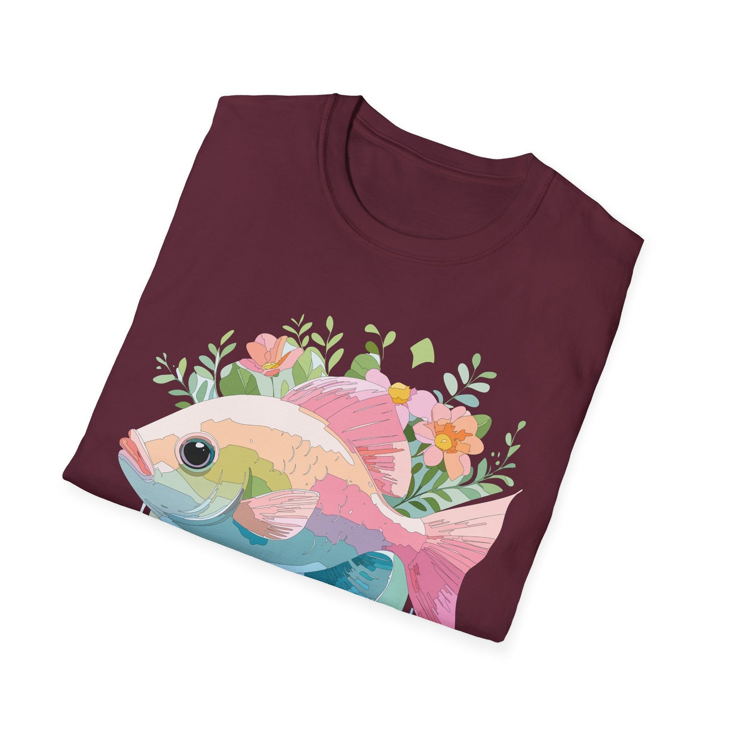Fish Art Design Shirt, T Shirt with Fish, Graphic Shirt, Tee Shirt with Graphic Design, Shirt with Fish Graphic Art