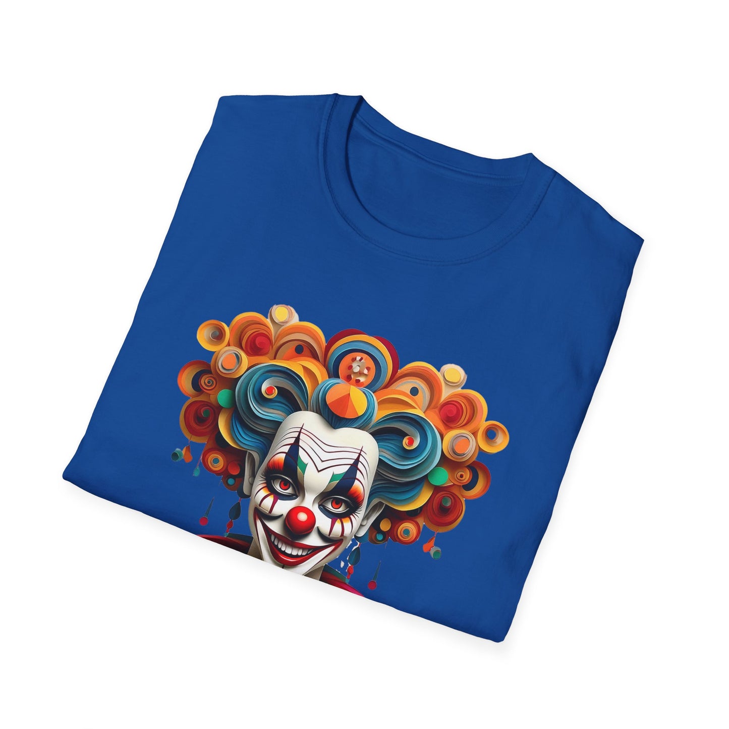 Clown Shirt, T Shirt with Clown, Funny Man Shirt, Tee Shirt with Funny Man, Circus Shirt, Shirt with Circus, Scary Man Shirt, Shirt with Scary Man