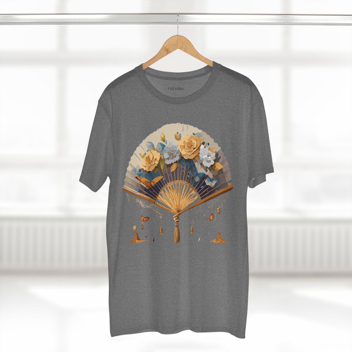 Fan shirt, Shirt with Fan, Tee Shirt with Antique Fan