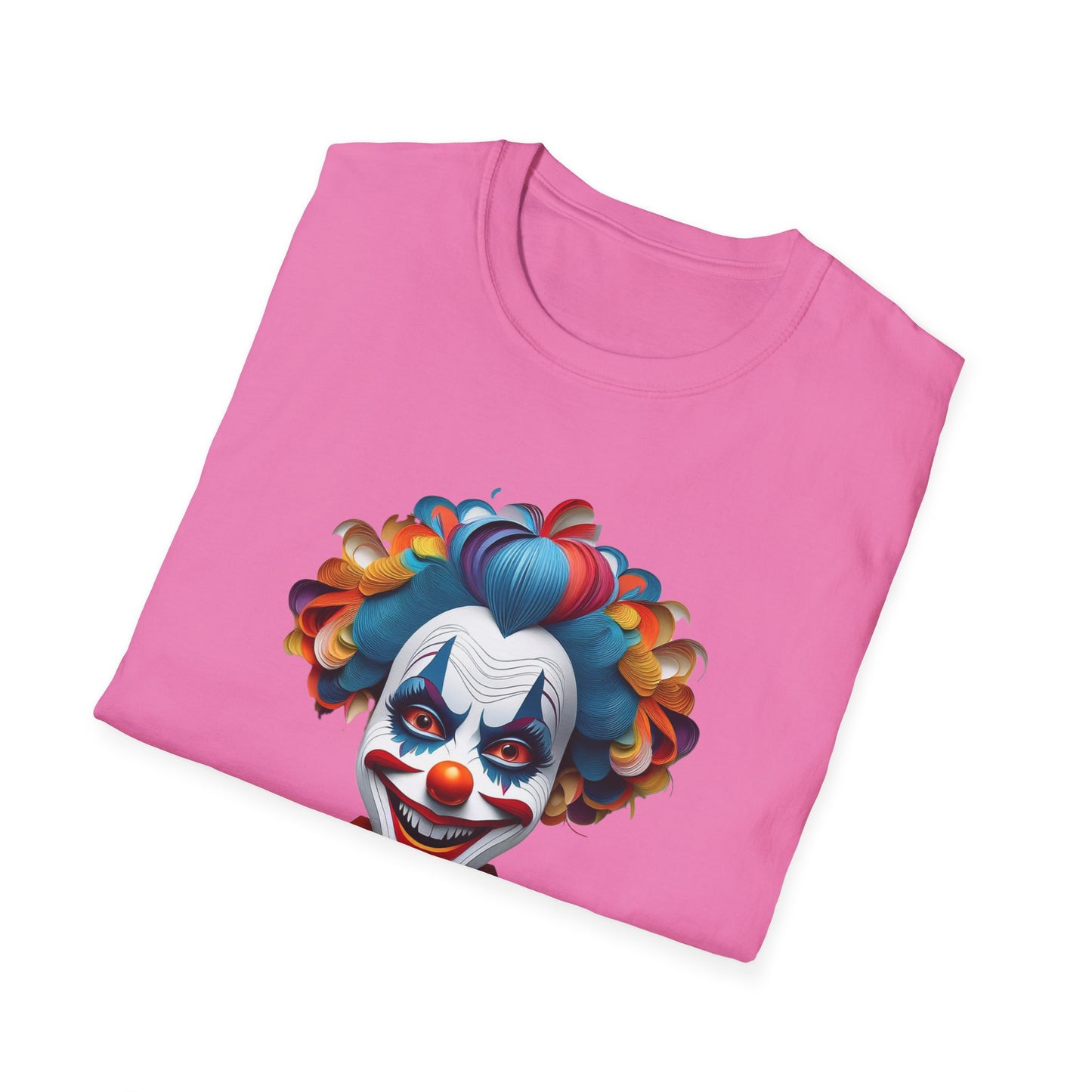Clown Shirt, T Shirt with Clown, Funny Man Shirt, Tee Shirt with Funny Man, Circus Shirt, Shirt with Circus, Scary Man Shirt, Shirt with Scary Man