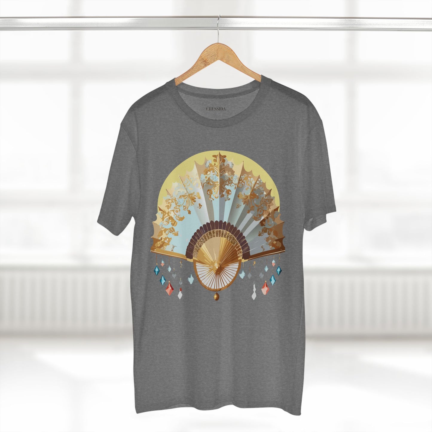 Fan shirt, Shirt with Fan, Tee Shirt with Antique Fan