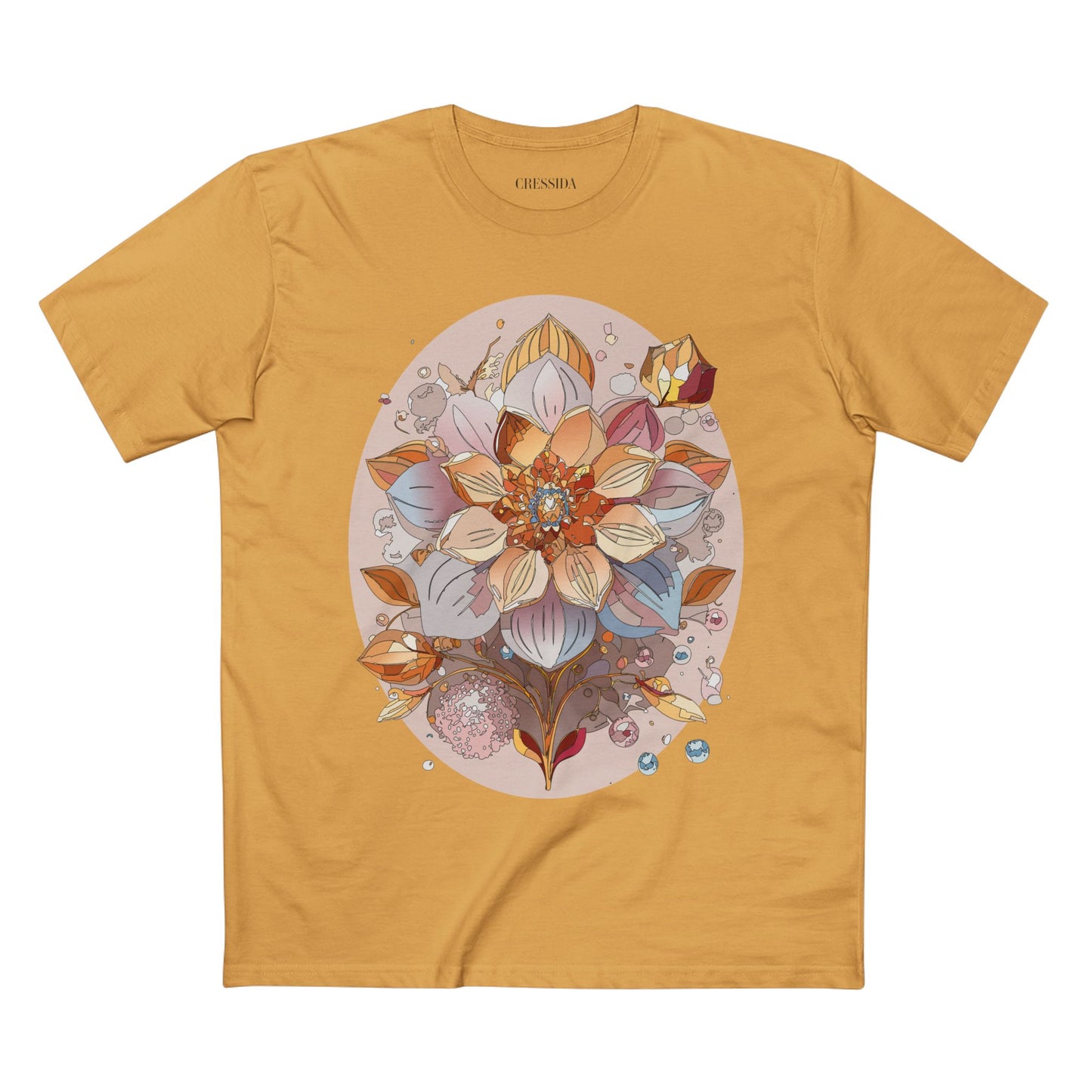 Floral Shirt, Shirt with Flower, Tee Shirt with Antique Flower