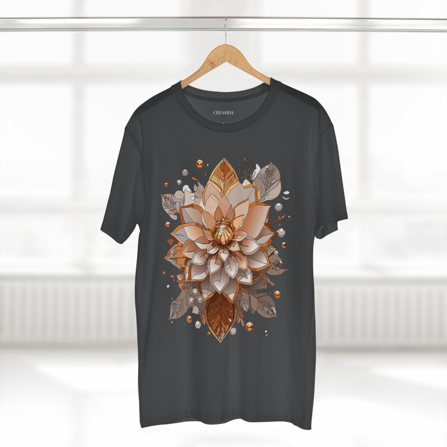 Floral Shirt, Shirt with Flower, Tee Shirt with Antique Flower