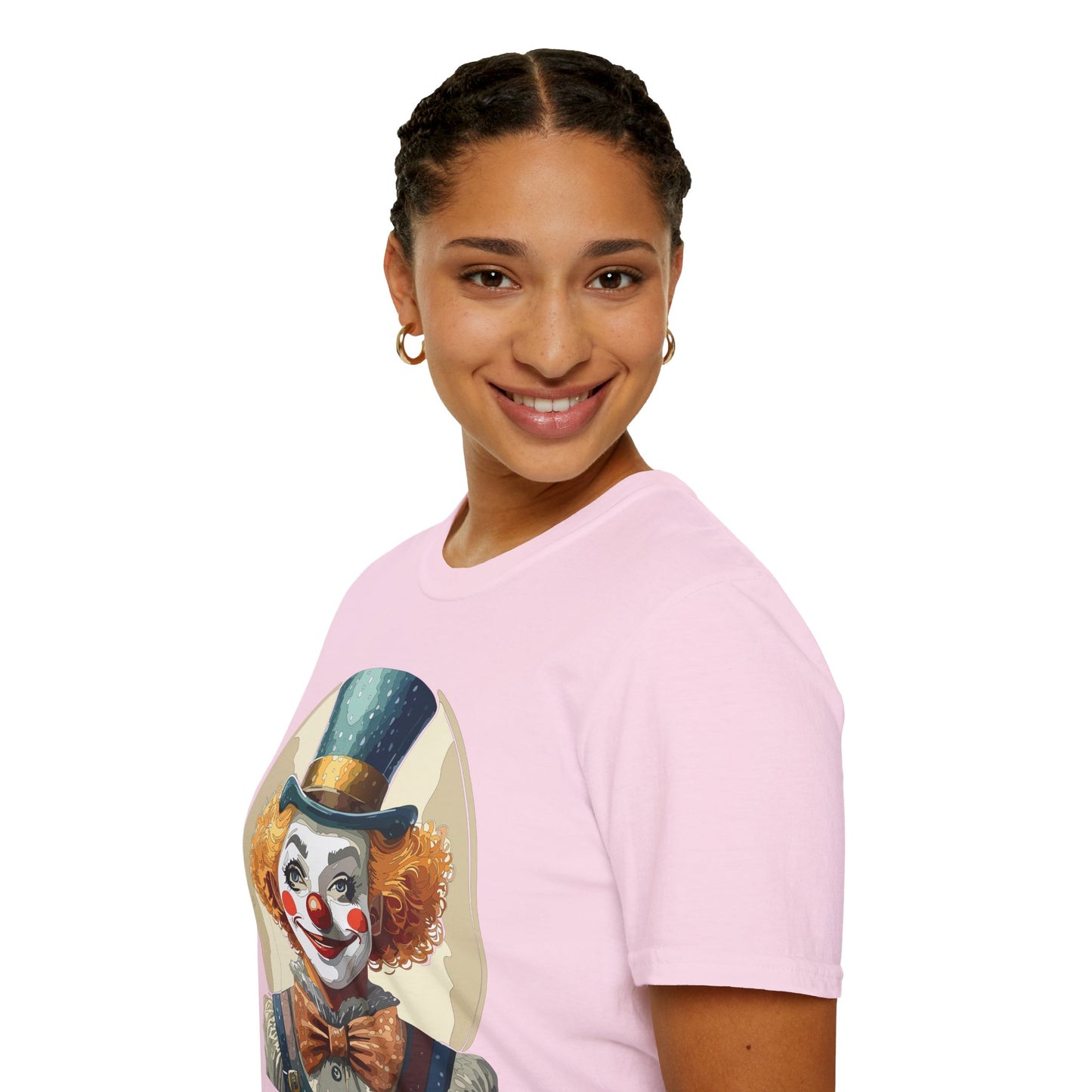 Clown Shirt, T Shirt with Clown, Funny Man Shirt, Tee Shirt with Funny Man, Circus Shirt, Shirt with Circus, Scary Man Shirt, Shirt with Scary Man