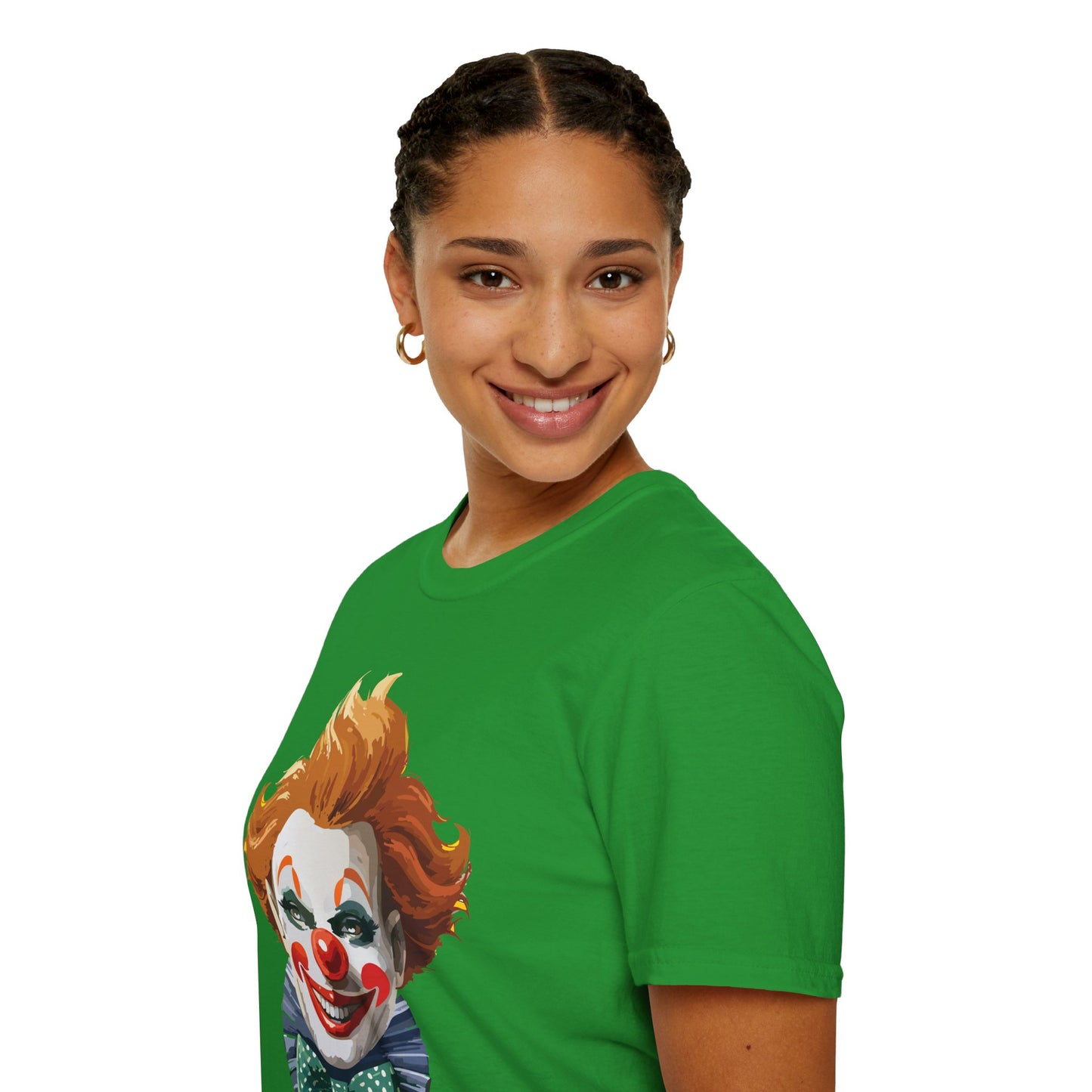 Clown Shirt, T Shirt with Clown, Funny Man Shirt, Tee Shirt with Funny Man, Circus Shirt, Shirt with Circus, Scary Man Shirt, Shirt with Scary Man