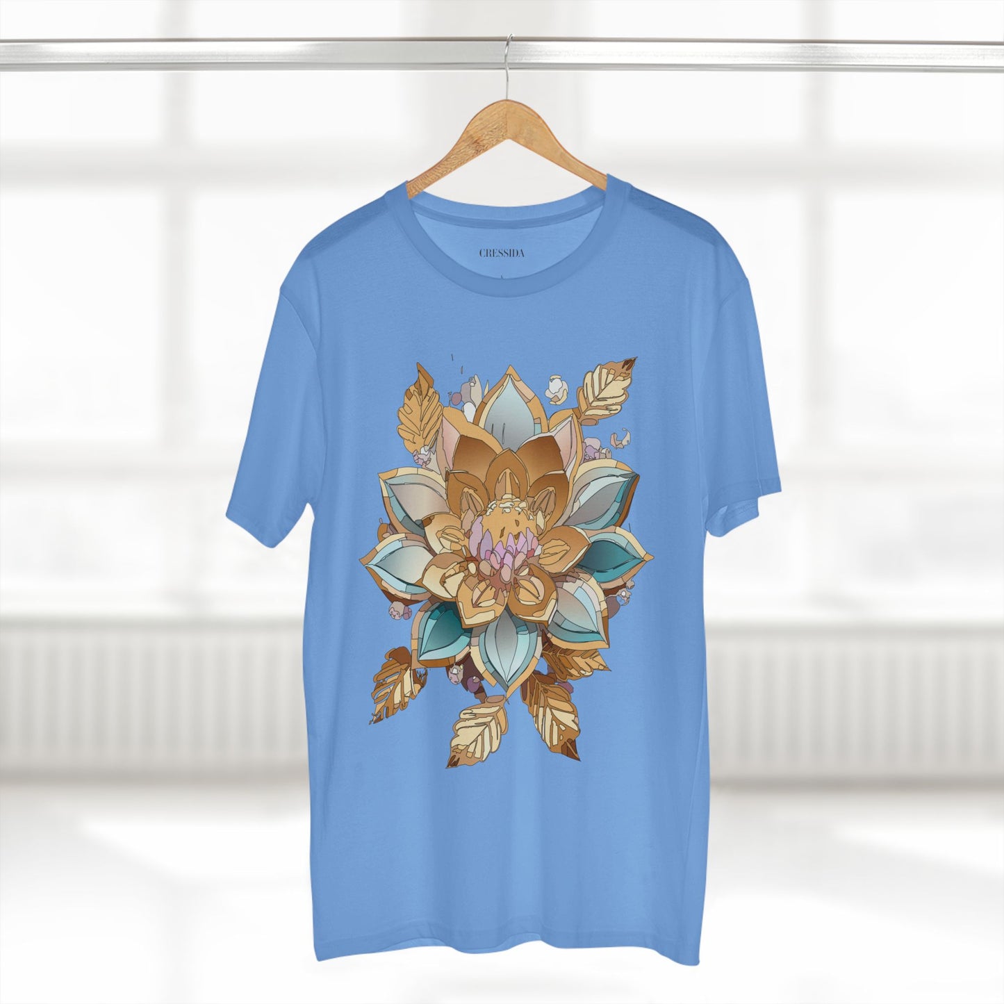 Floral Shirt, Shirt with Flower, Tee Shirt with Antique Flower