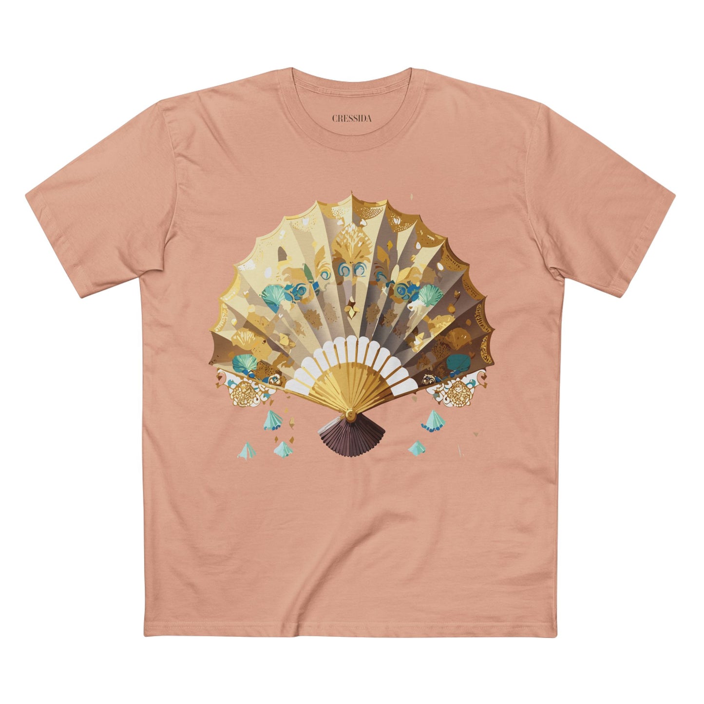 Fan shirt, Shirt with Fan, Tee Shirt with Antique Fan