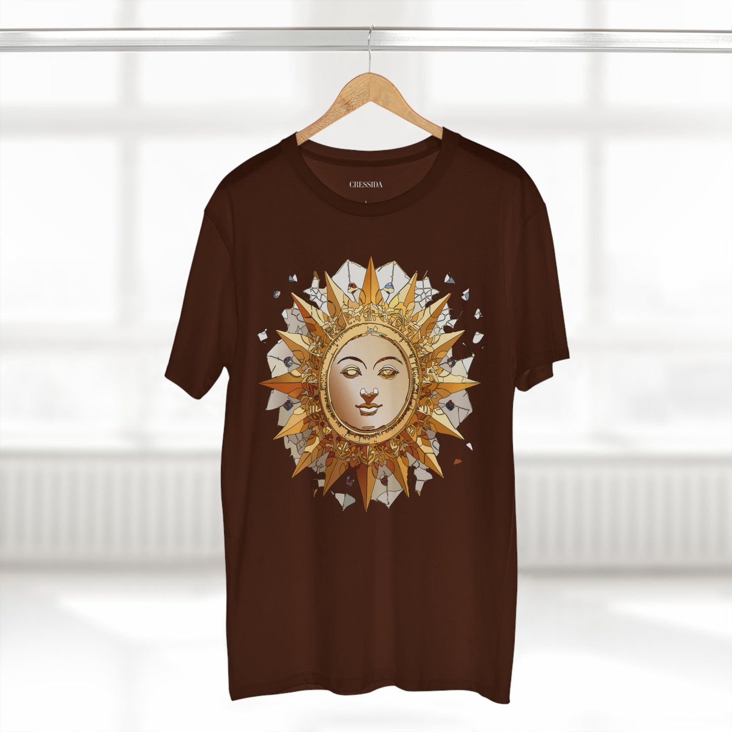 Sun Shirt, Shirt with Sun, Tee Shirt with Gold Sun