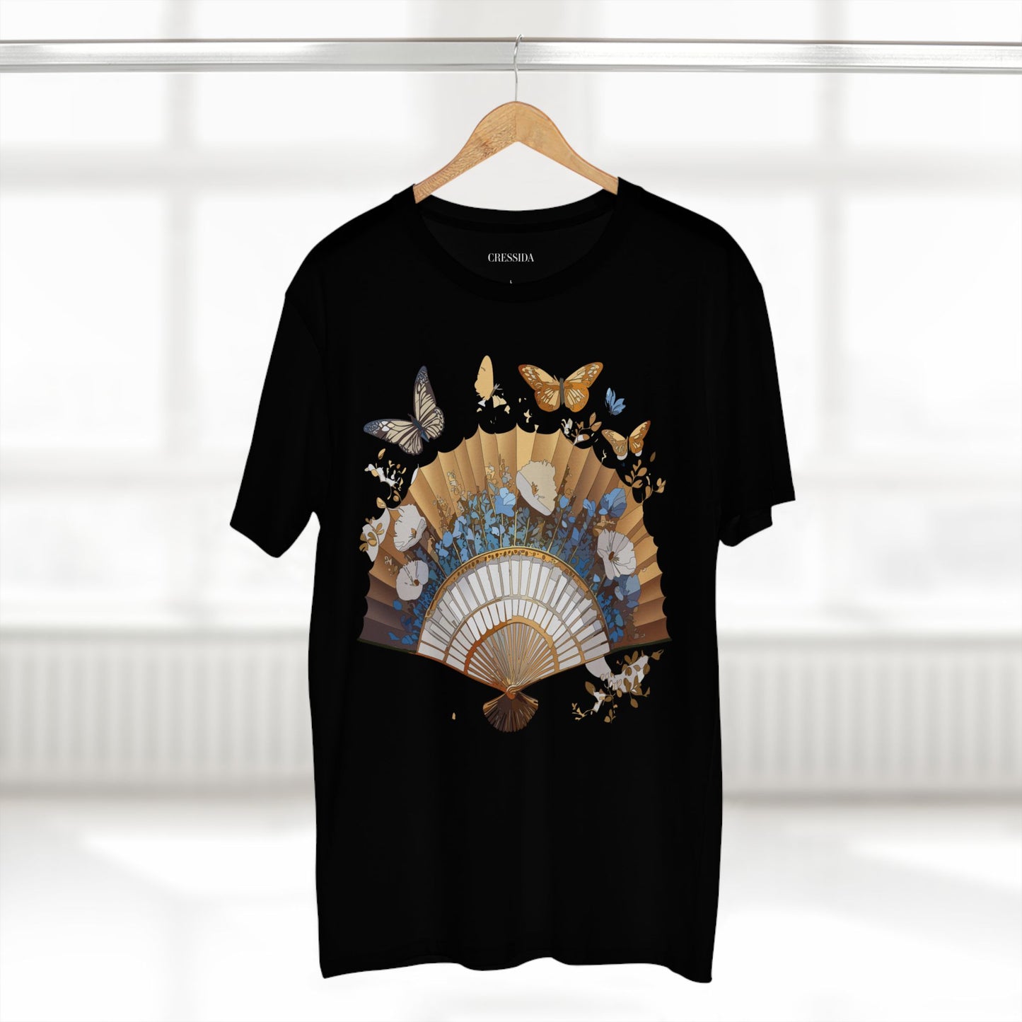 Fan shirt, Shirt with Fan, Tee Shirt with Antique Fan