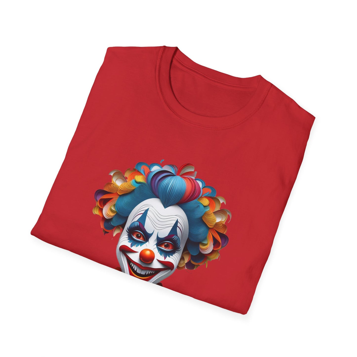 Clown Shirt, T Shirt with Clown, Funny Man Shirt, Tee Shirt with Funny Man, Circus Shirt, Shirt with Circus, Scary Man Shirt, Shirt with Scary Man