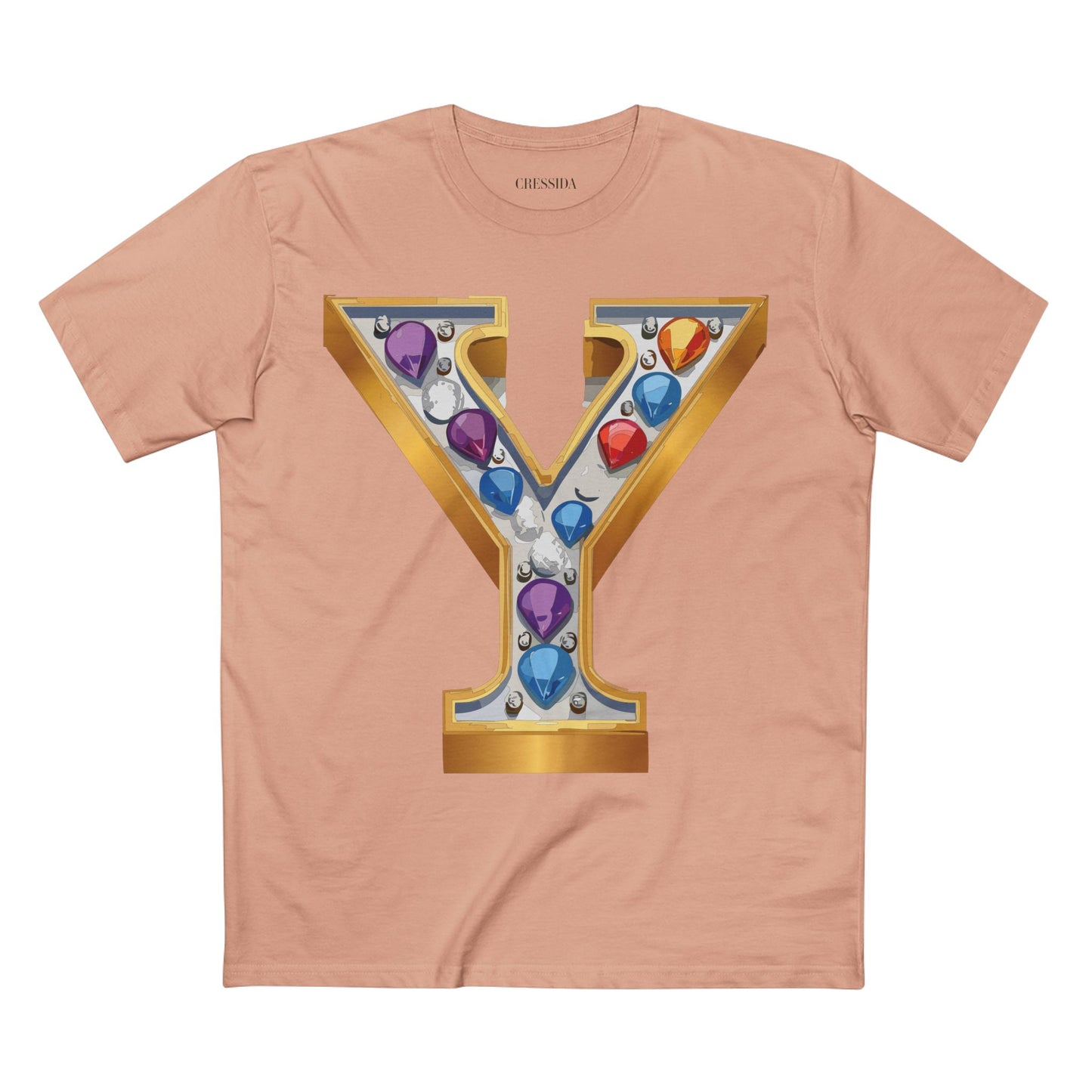 Letter Shirt, Shirt with Letters, Tee Shirt with Gold Letters
