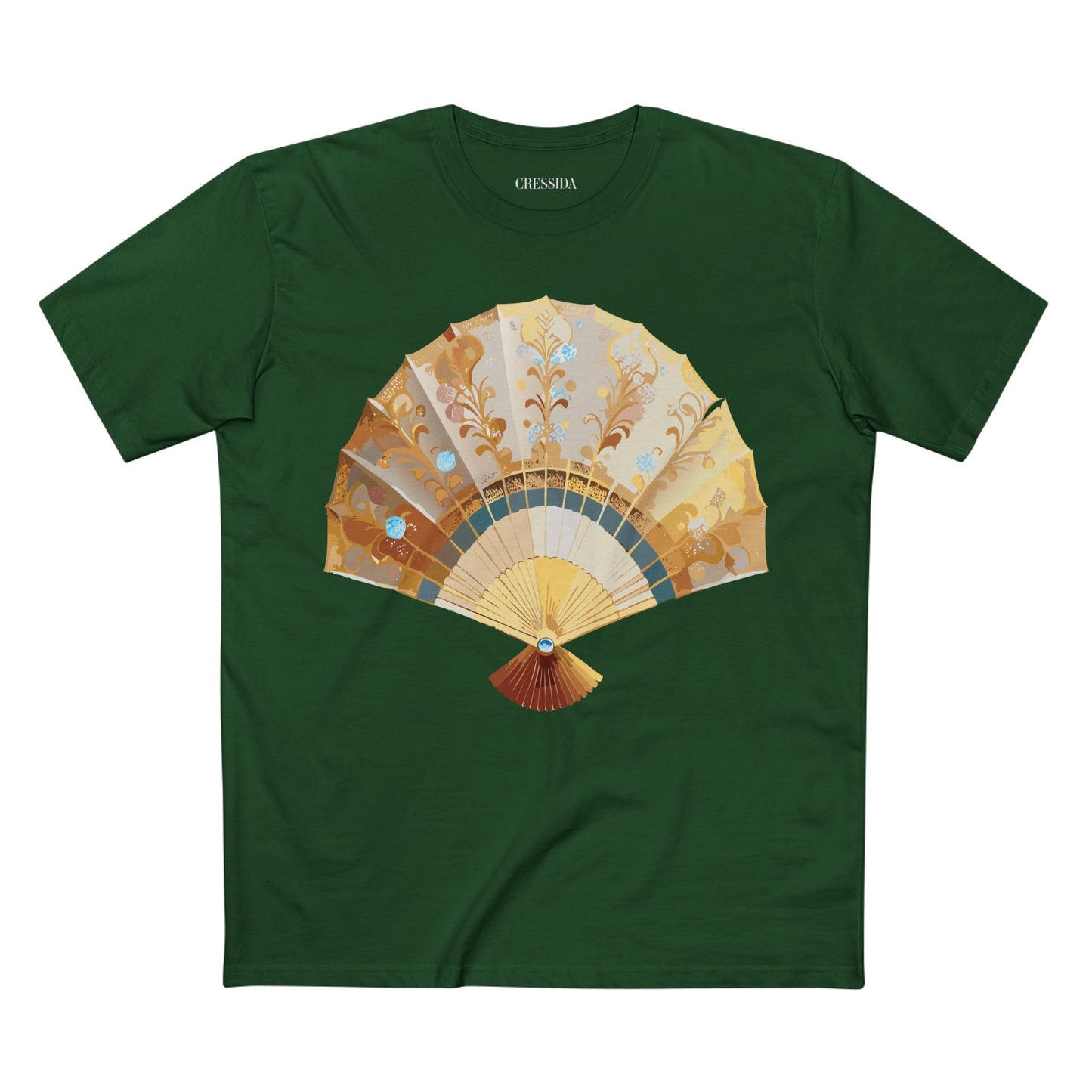 Fan shirt, Shirt with Fan, Tee Shirt with Antique Fan