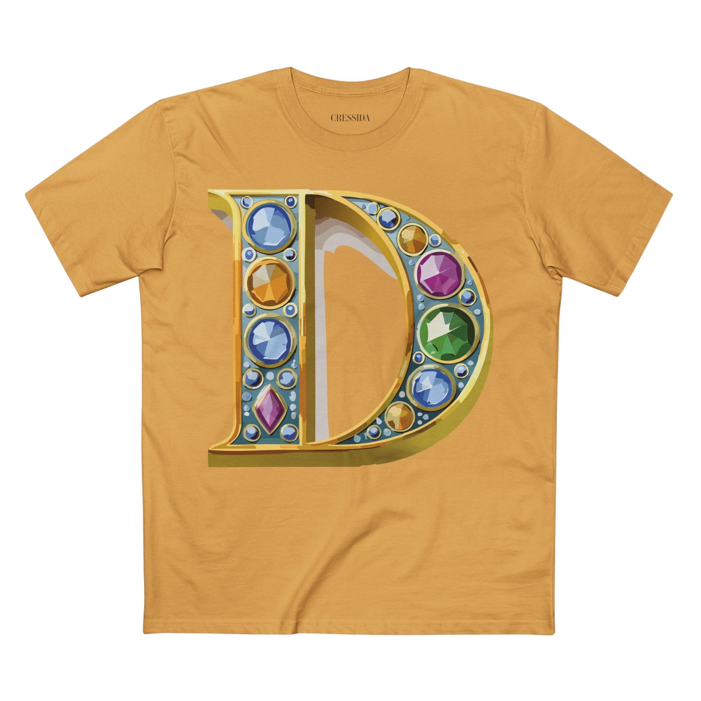 Letter Shirt, Shirt with Letters, Tee Shirt with Gold Letters