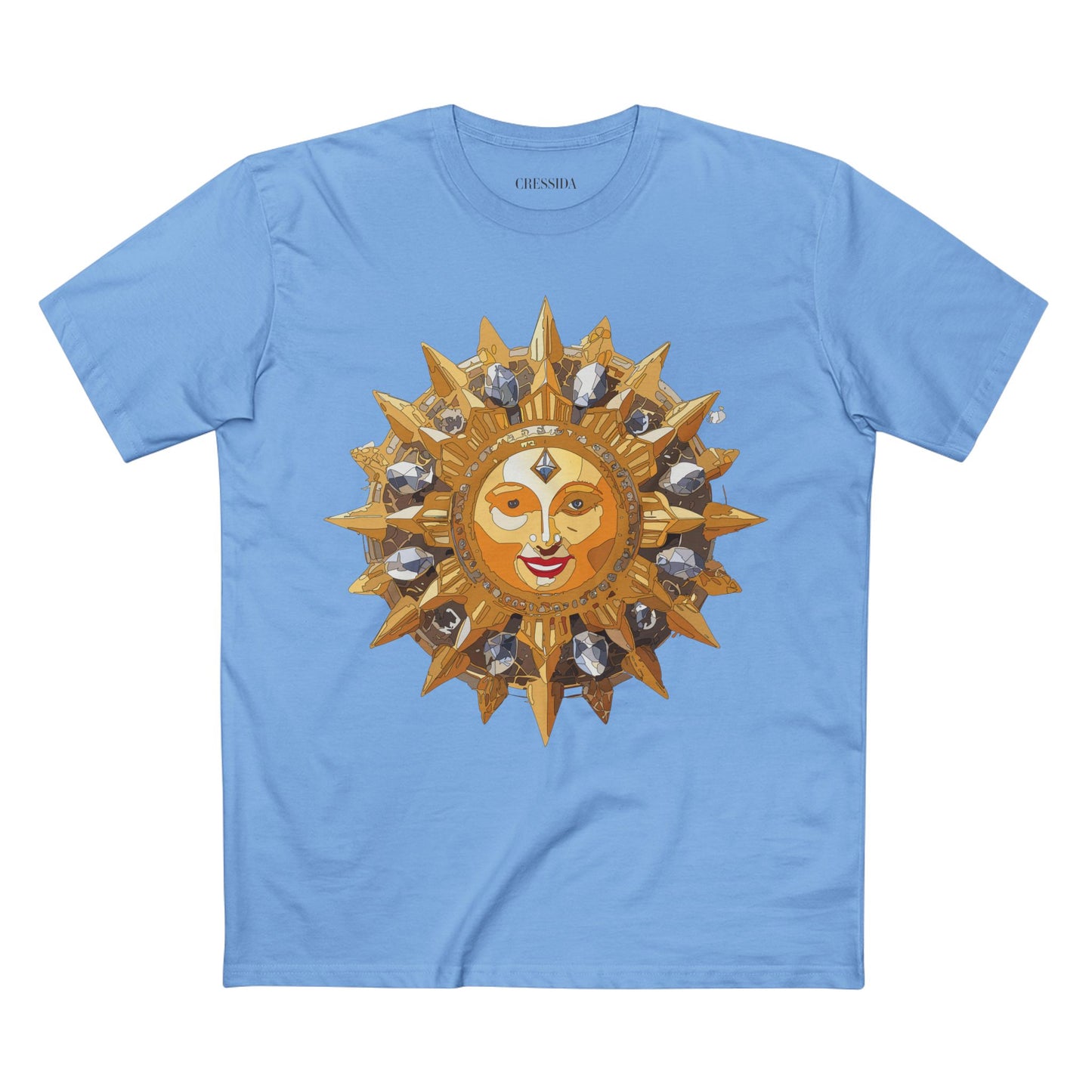 Sun Shirt, Shirt with Sun, Tee Shirt with Gold Sun