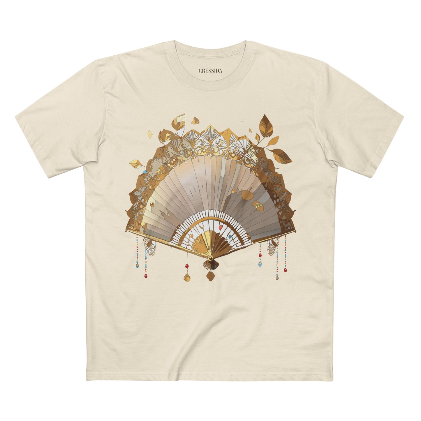 Fan shirt, Shirt with Fan, Tee Shirt with Antique Fan