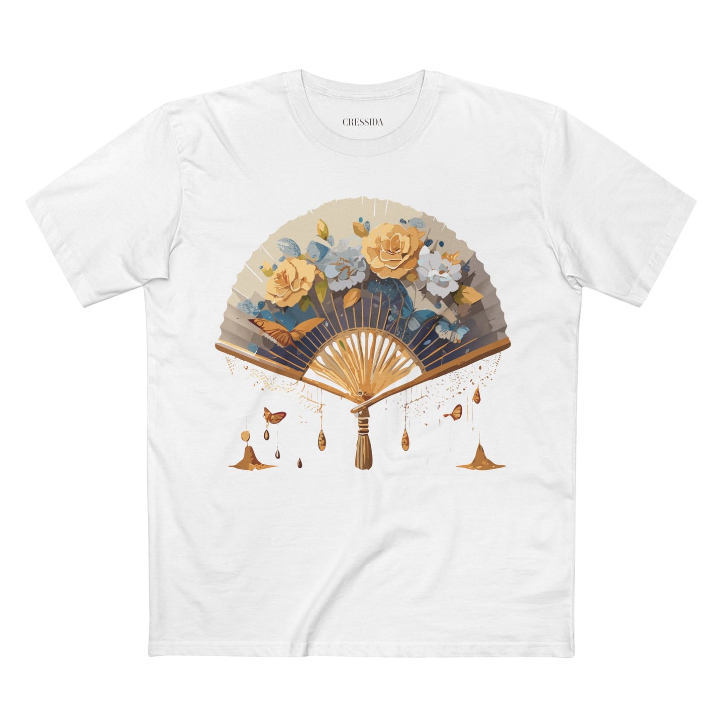 Fan shirt, Shirt with Fan, Tee Shirt with Antique Fan