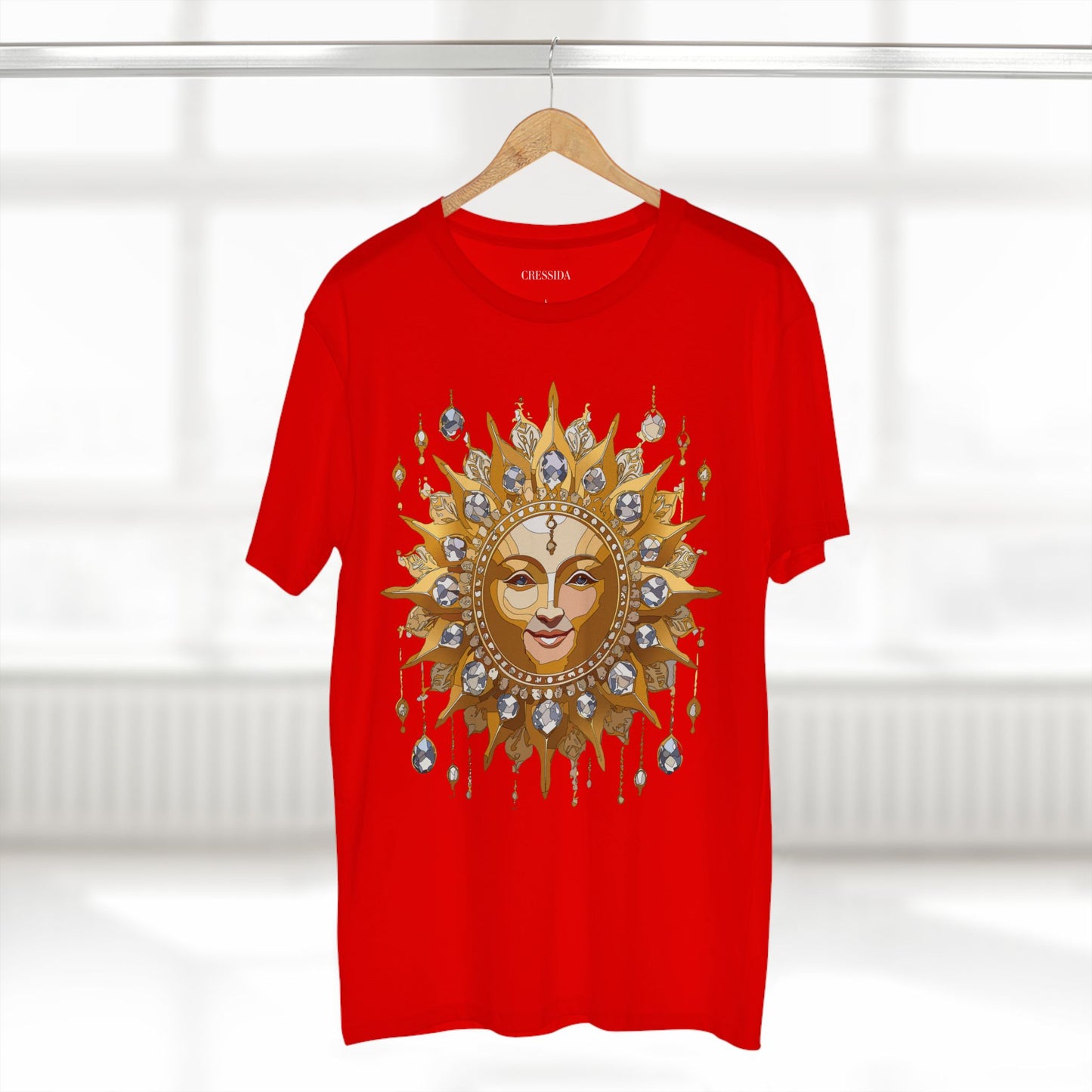 Sun Shirt, Shirt with Sun, Tee Shirt with Gold Sun