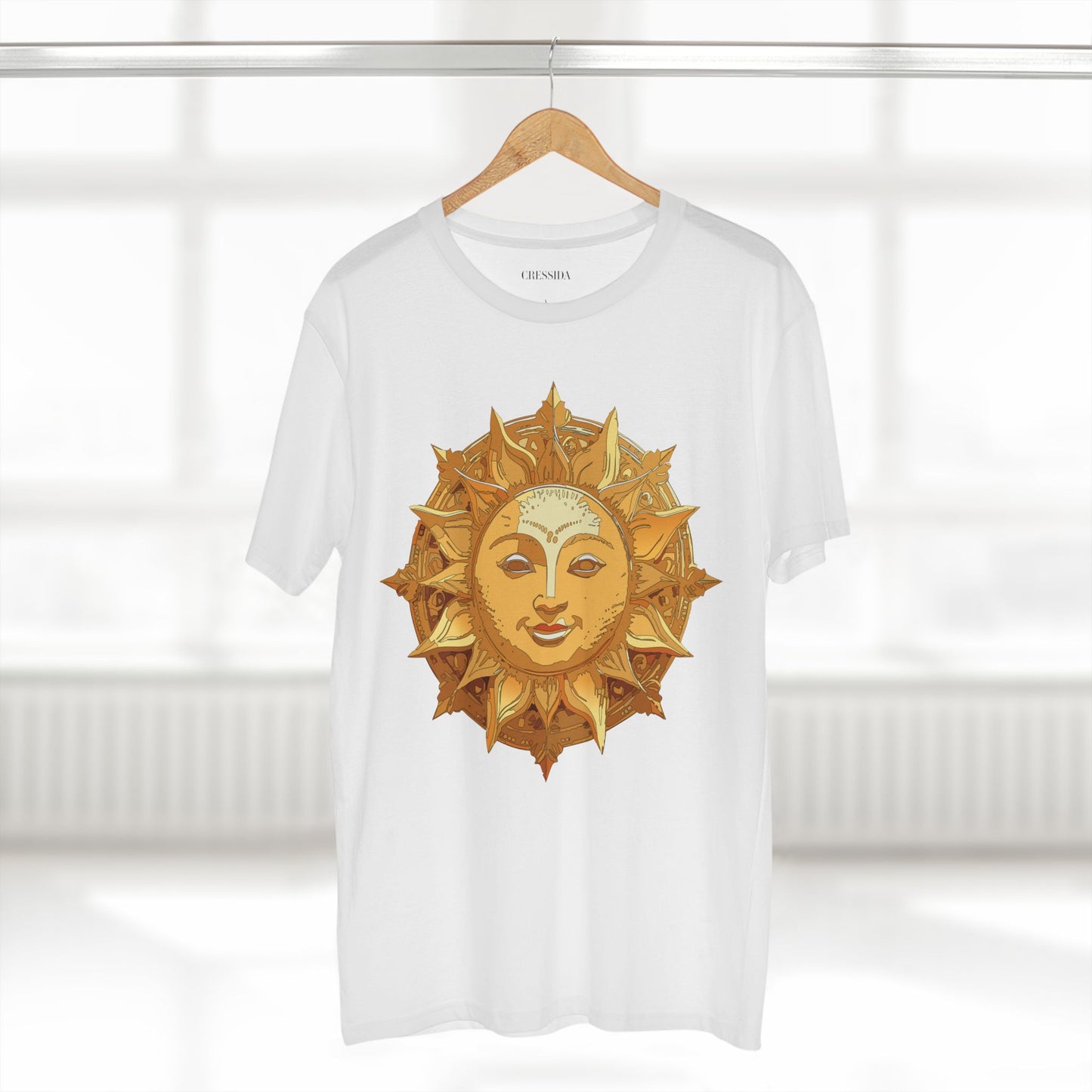 Sun Shirt, Shirt with Sun, Tee Shirt with Gold Sun