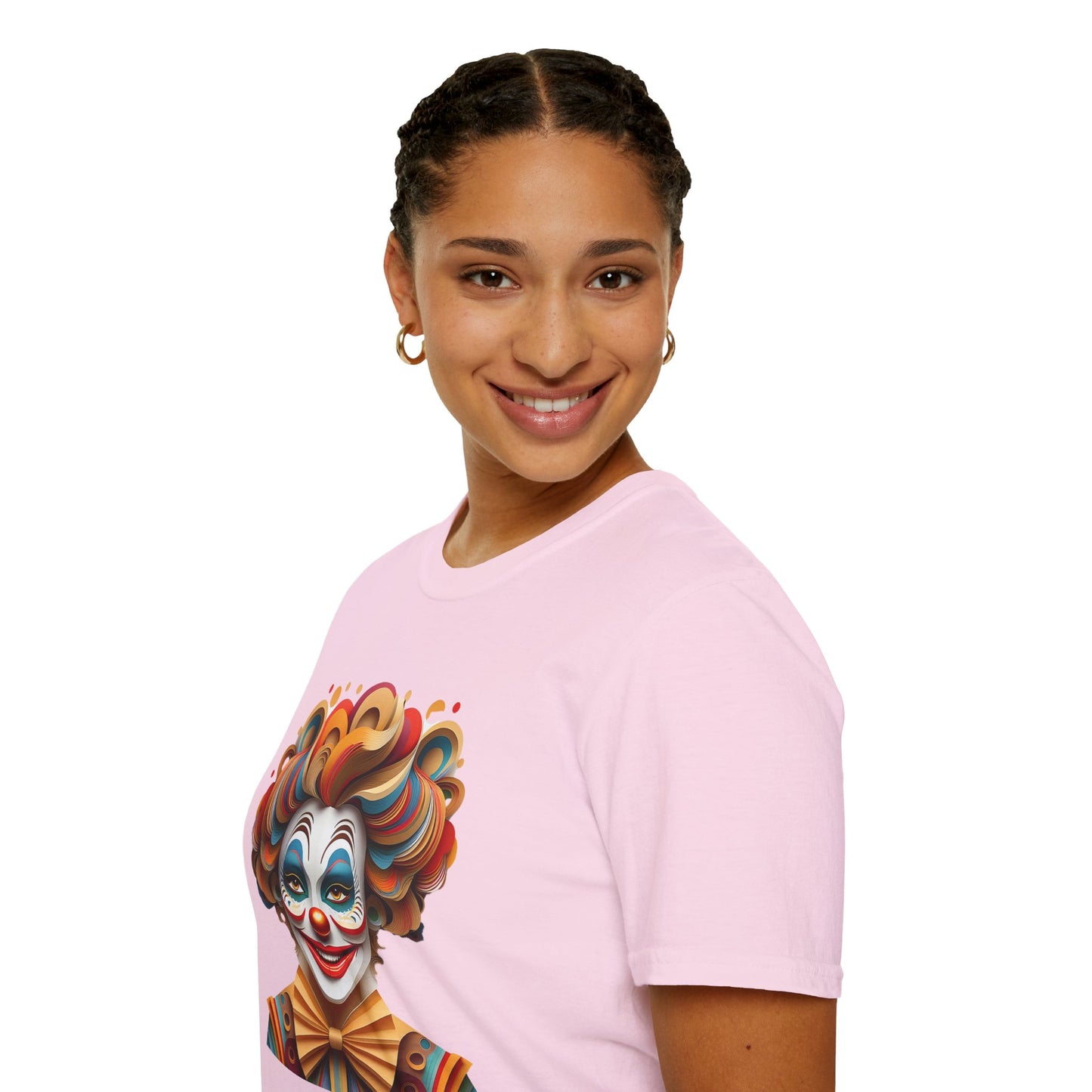 Clown Shirt, T Shirt with Clown, Funny Man Shirt, Tee Shirt with Funny Man, Circus Shirt, Shirt with Circus, Scary Man Shirt, Shirt with Scary Man