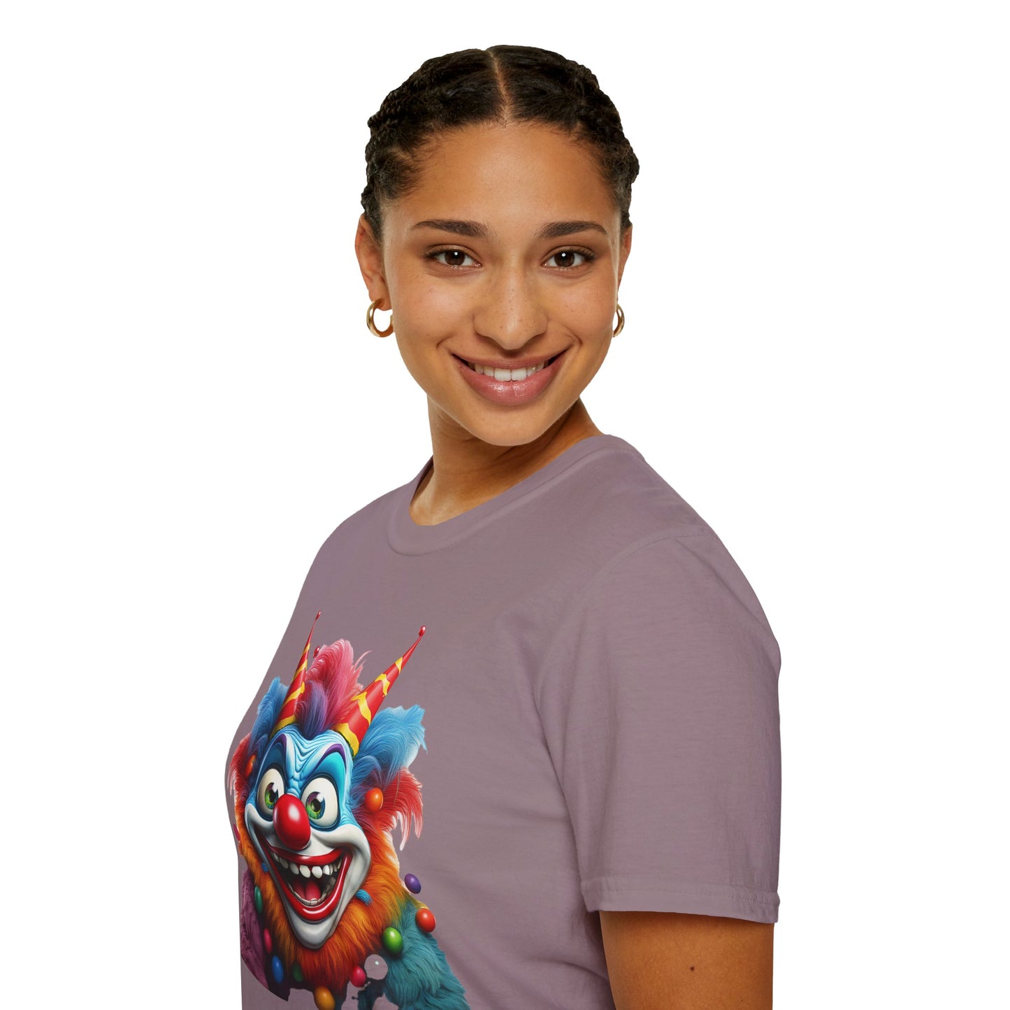 Clown Shirt, T Shirt with Clown, Funny Man Shirt, Tee Shirt with Funny Man, Circus Shirt, Shirt with Circus, Scary Man Shirt, Shirt with Scary Man