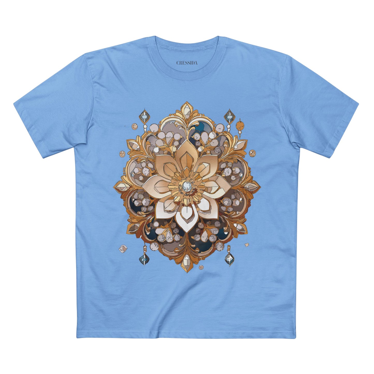 Floral Shirt, Shirt with Flower, Tee Shirt with Antique Flower