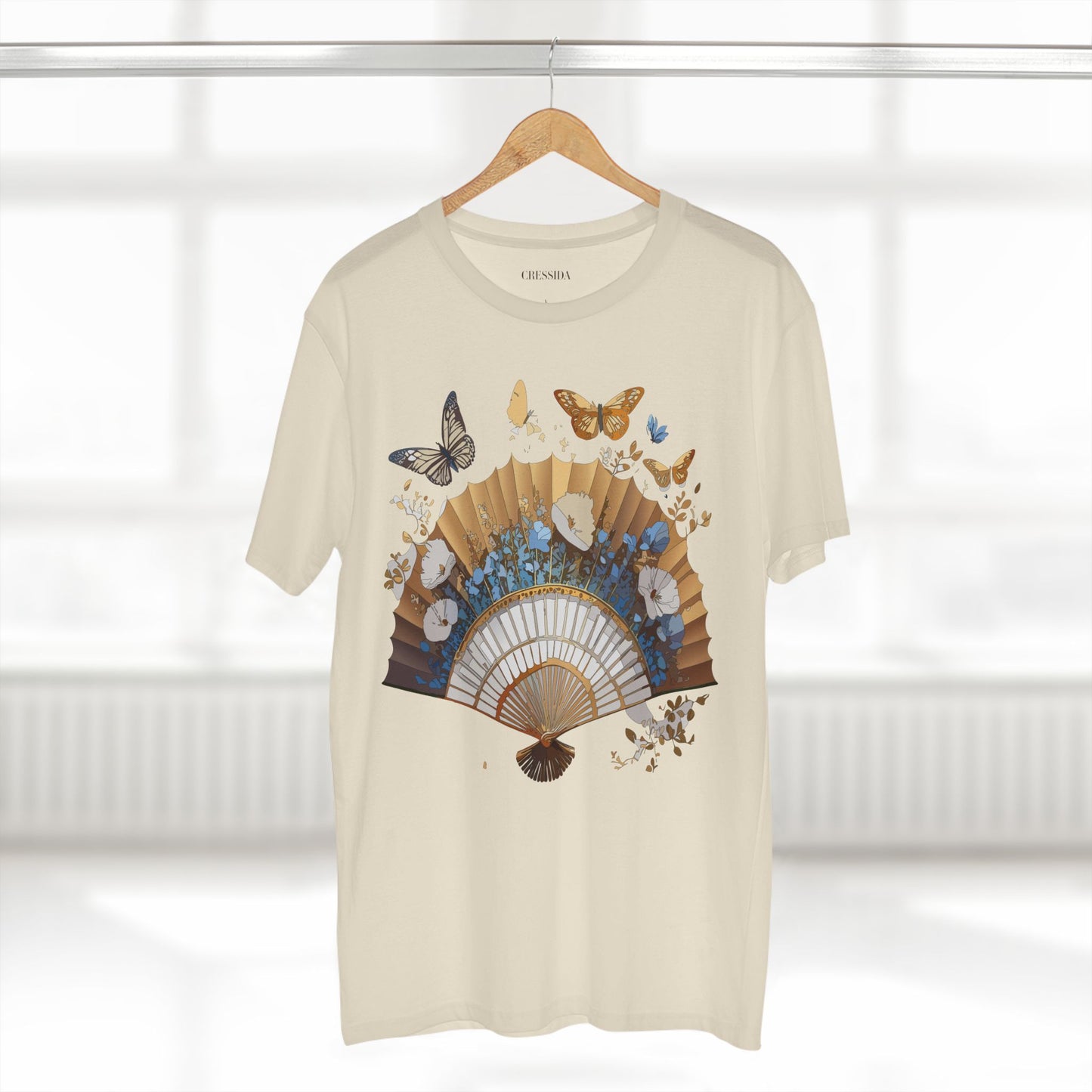 Fan shirt, Shirt with Fan, Tee Shirt with Antique Fan