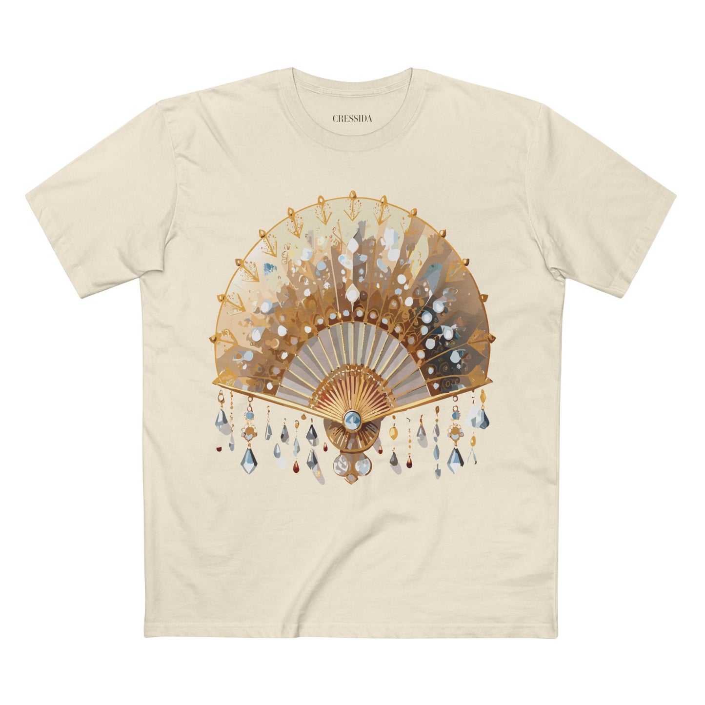 Fan shirt, Shirt with Fan, Tee Shirt with Antique Fan