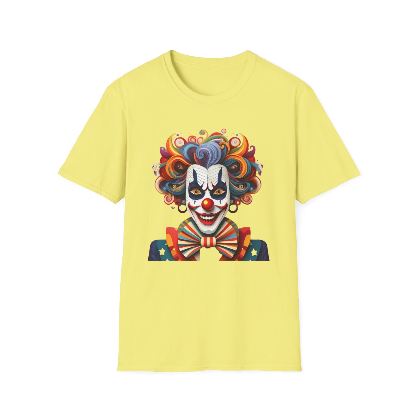Clown Shirt, T Shirt with Clown, Funny Man Shirt, Tee Shirt with Funny Man, Circus Shirt, Shirt with Circus, Scary Man Shirt, Shirt with Scary Man