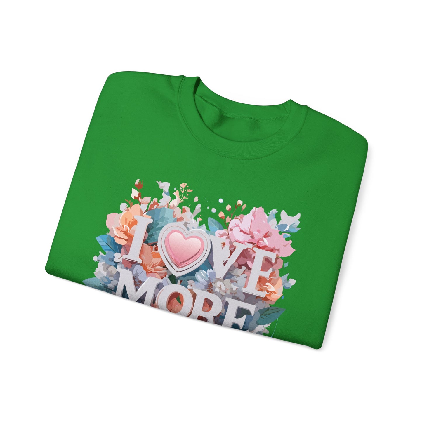 Floral Love Sweatshirt, Valentine's Day Sweatshirt, Love Flower Sweatshirt