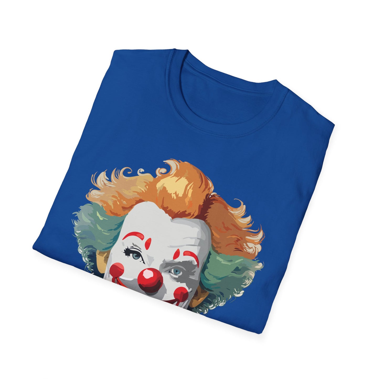 Clown Shirt, T Shirt with Clown, Funny Man Shirt, Tee Shirt with Funny Man, Circus Shirt, Shirt with Circus, Scary Man Shirt, Shirt with Scary Man