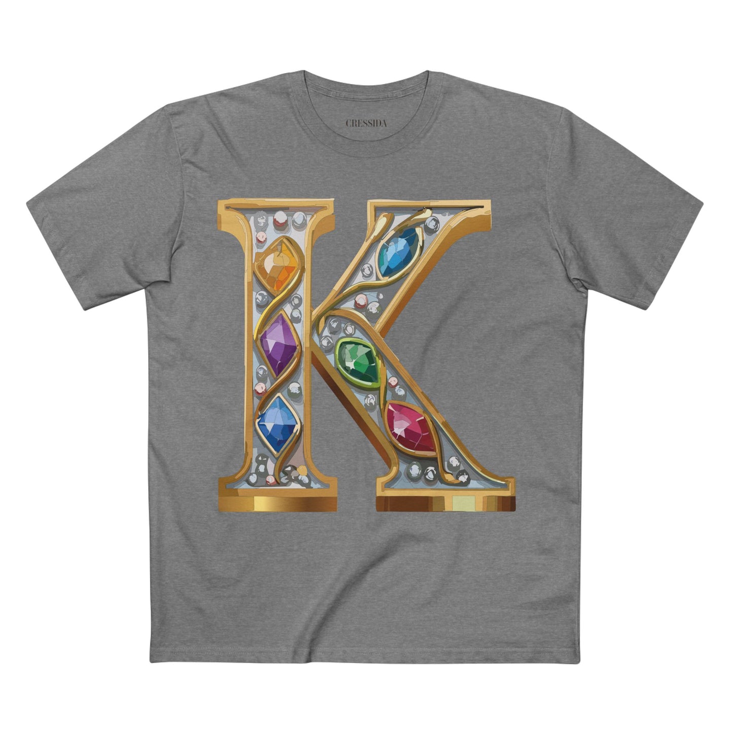 Letter Shirt, Shirt with Letters, Tee Shirt with Gold Letters