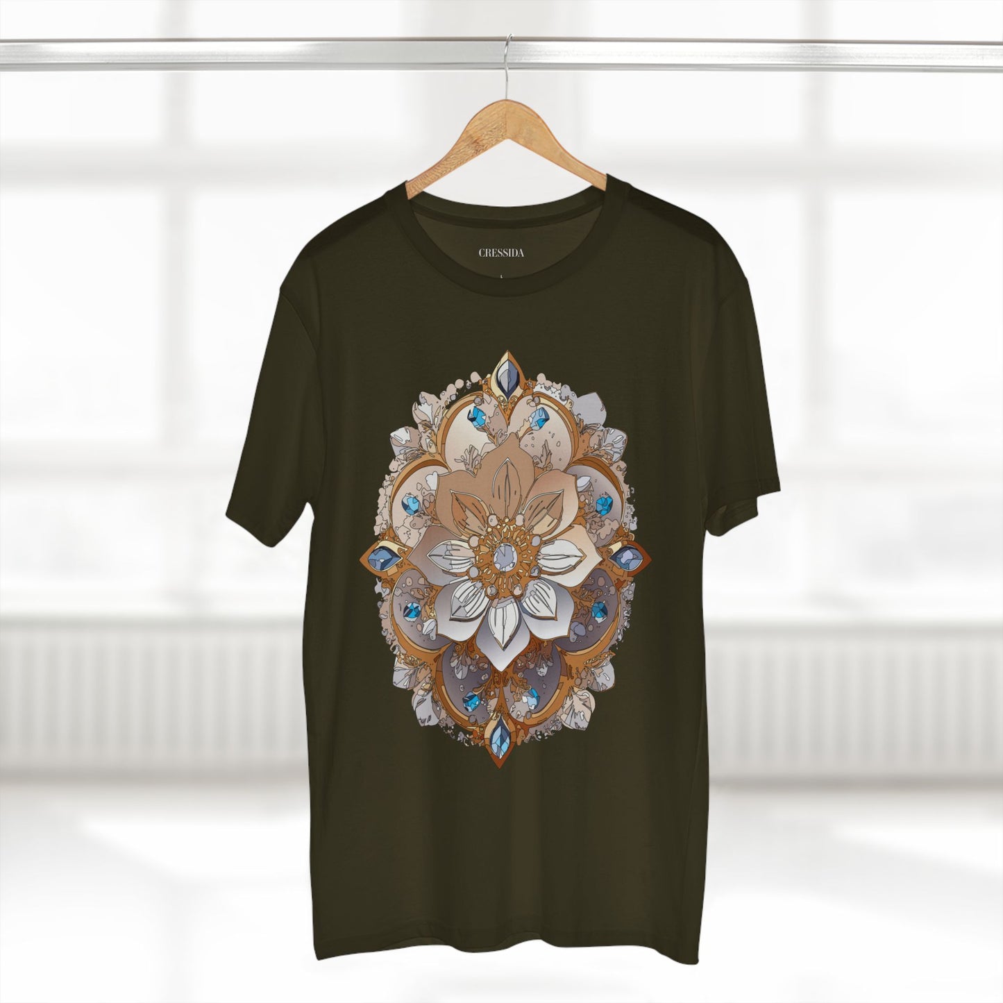 Floral Shirt, Shirt with Flower, Tee Shirt with Antique Flower