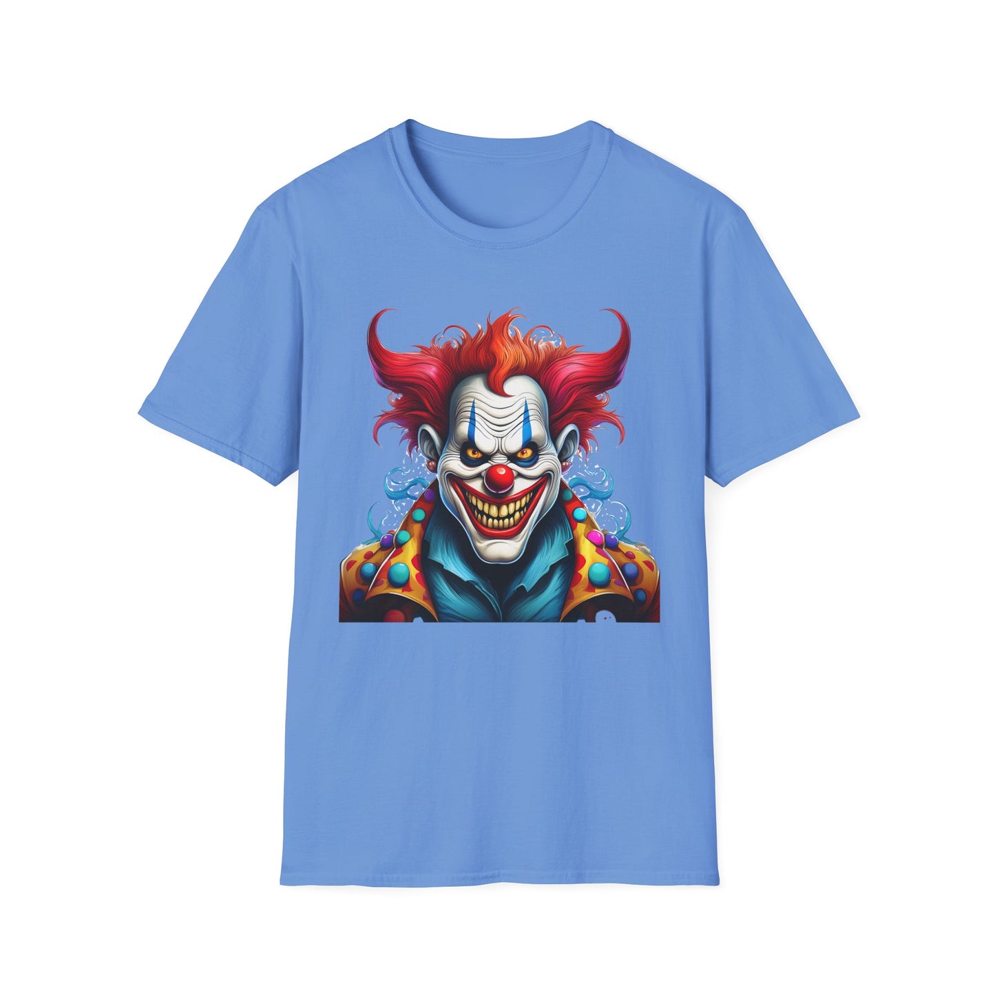 Clown Shirt, T Shirt with Clown, Funny Man Shirt, Tee Shirt with Funny Man, Circus Shirt, Shirt with Circus, Scary Man Shirt, Shirt with Scary Man