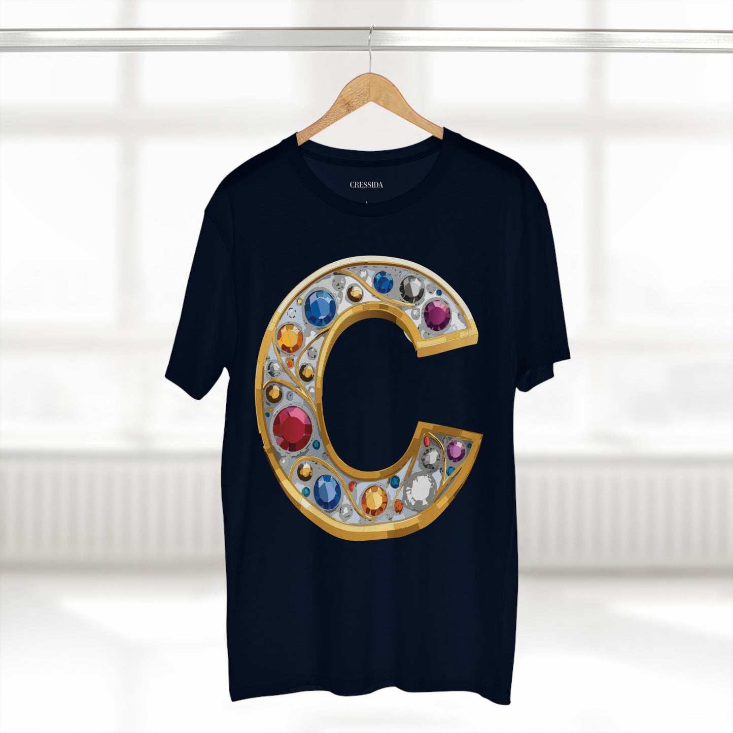 Letter Shirt, Shirt with Letters, Tee Shirt with Gold Letters