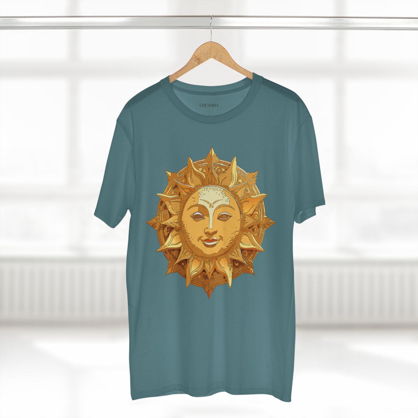 Sun Shirt, Shirt with Sun, Tee Shirt with Gold Sun