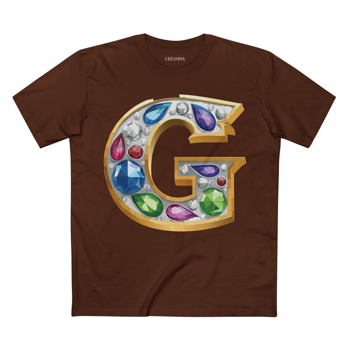 Letter Shirt, Shirt with Letters, Tee Shirt with Gold Letters