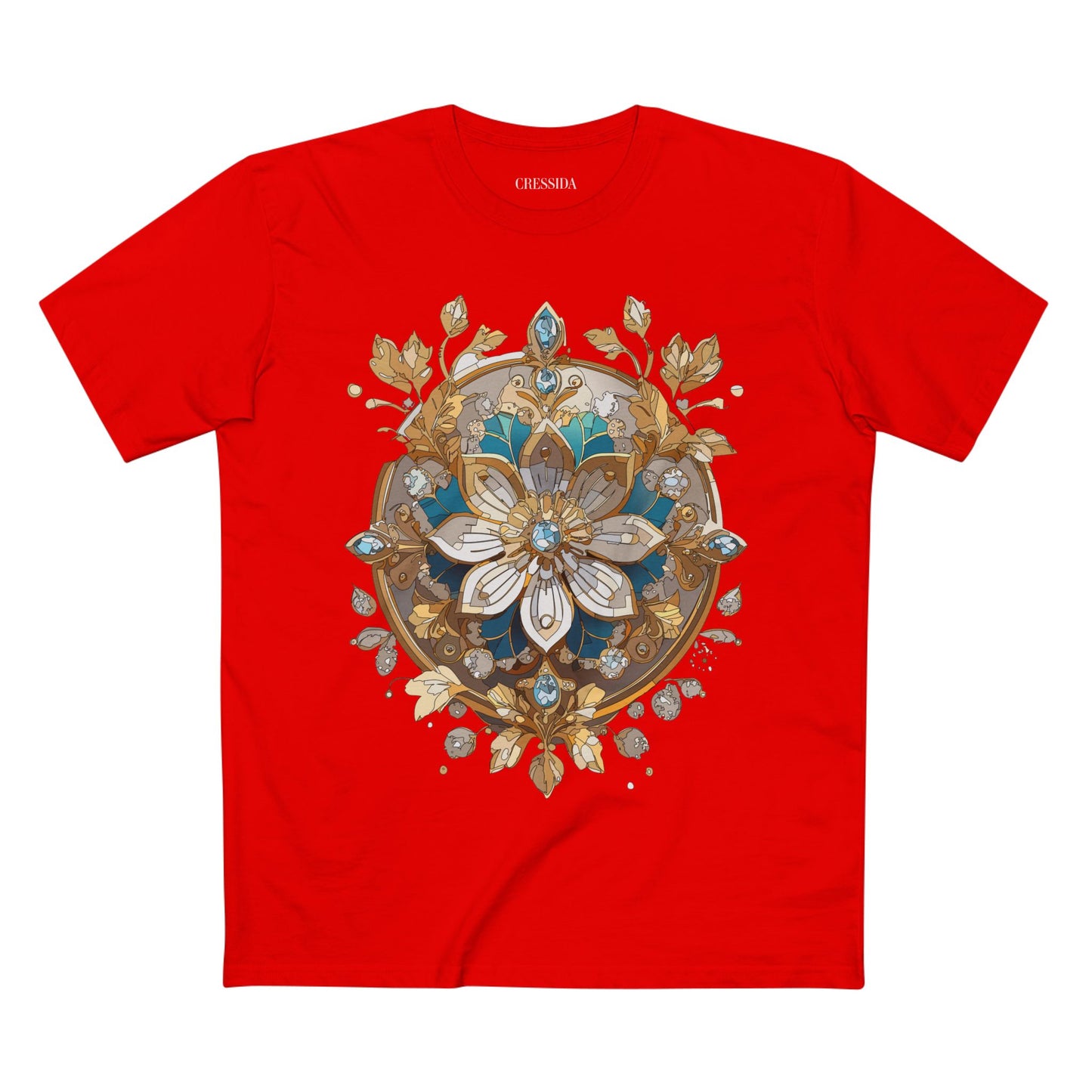 Floral Shirt, Shirt with Flower, Tee Shirt with Antique Flower